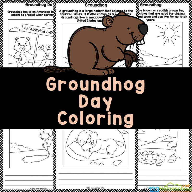 FREE Printable Groundhog Day Coloring Pages FREE Printable Groundhog Day Coloring Pages