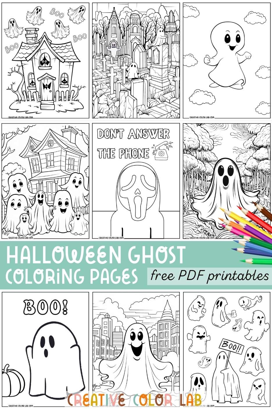 Ghost Coloring Sheet Printable Ghost Coloring Sheet Printable