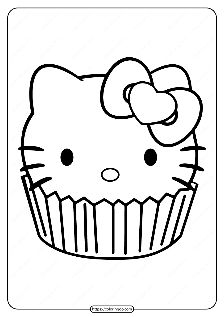 Cupcake Coloring Sheets Printables