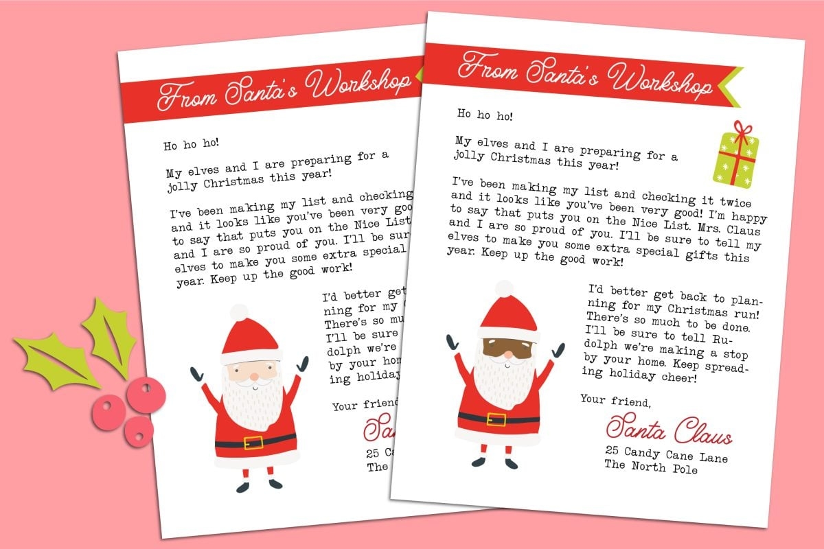 Free Printable Letter From Santa Hey Let s Make Stuff Free Printable Letter From Santa Hey Let s Make Stuff