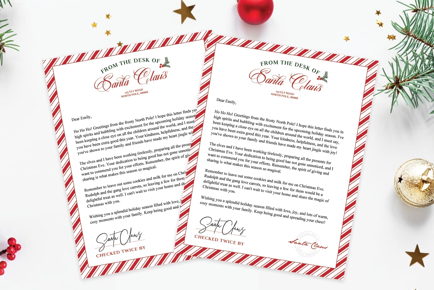 FREE Printable Letter From Santa Template Favorite Printables FREE Printable Letter From Santa Template Favorite Printables
