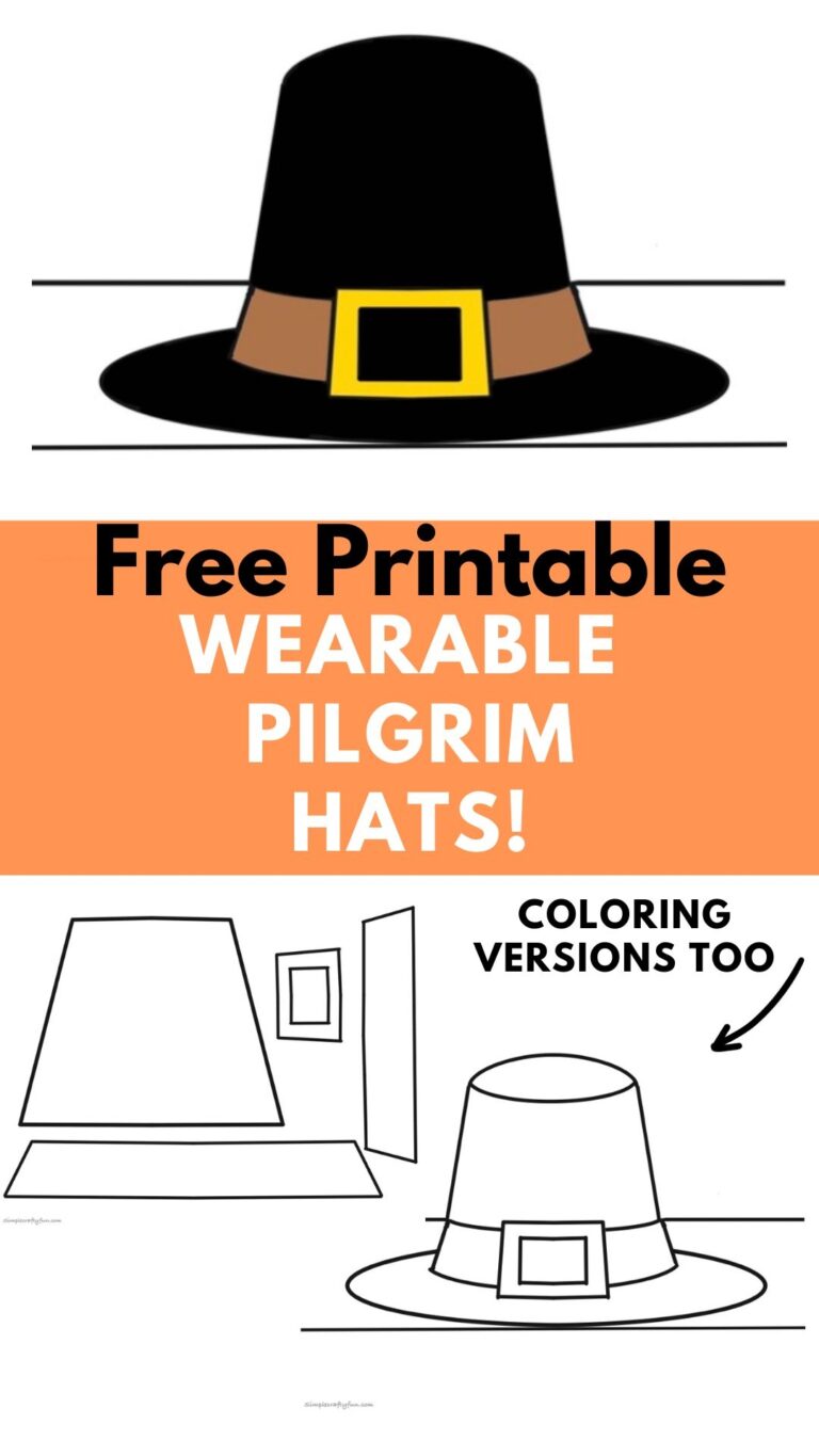 Free Printable Pilgrim Hat For Kids 