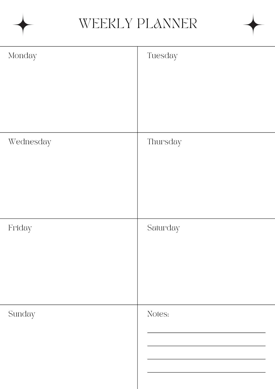 Printable Monthly And Weekly Calendar