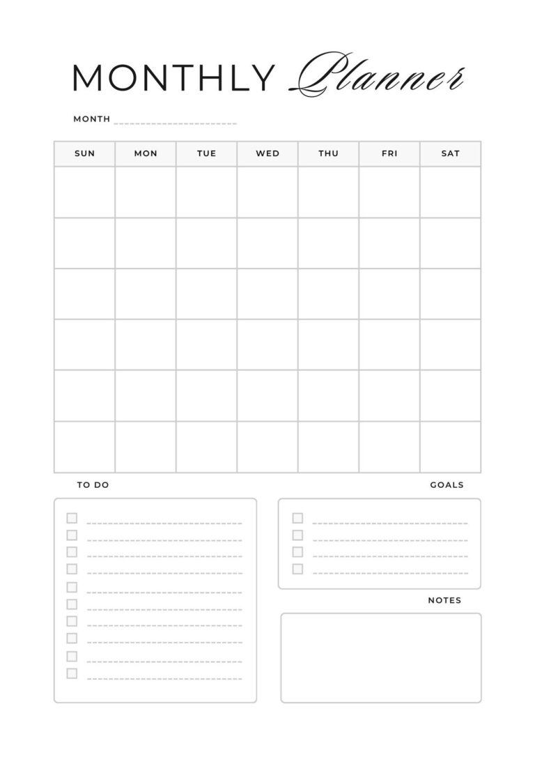Free Printable Planner Templates To Customize Canva