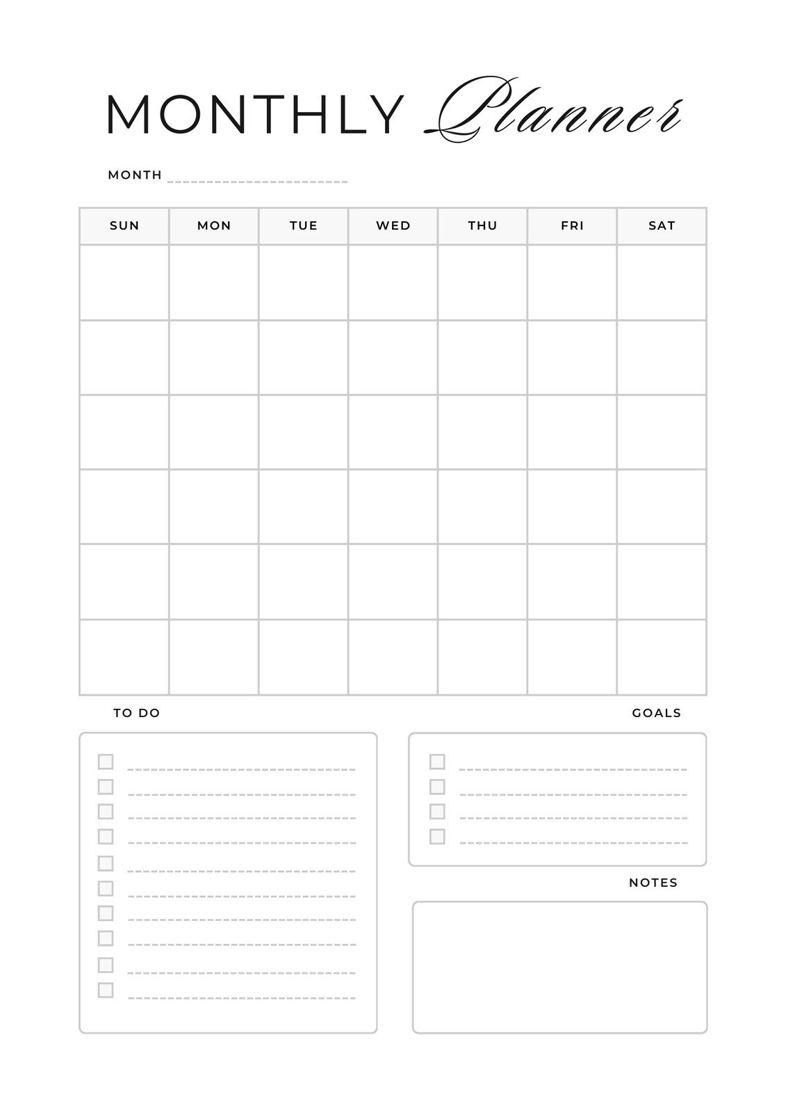 Free Printable Planner Templates To Customize Canva