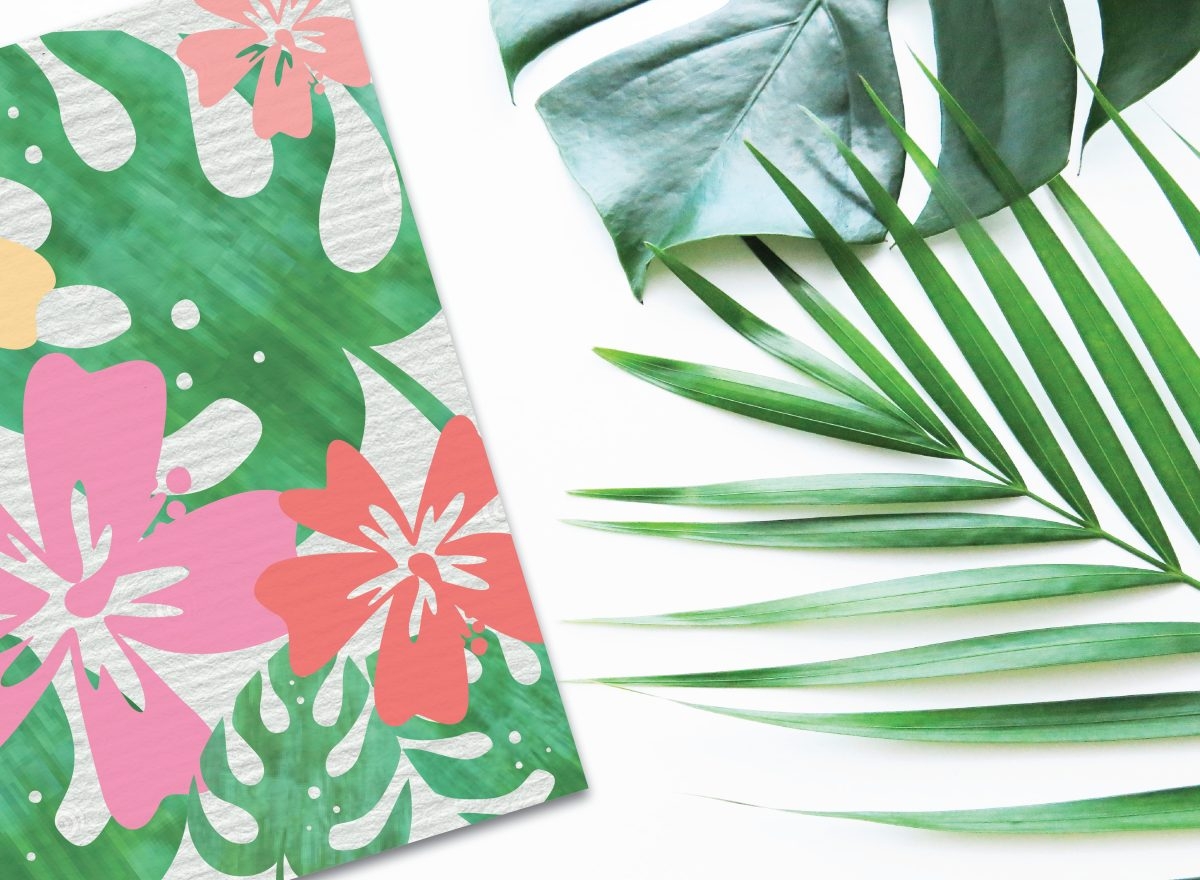 Free Printable Tropical Flower Coloring Page Everyday Party Magazine