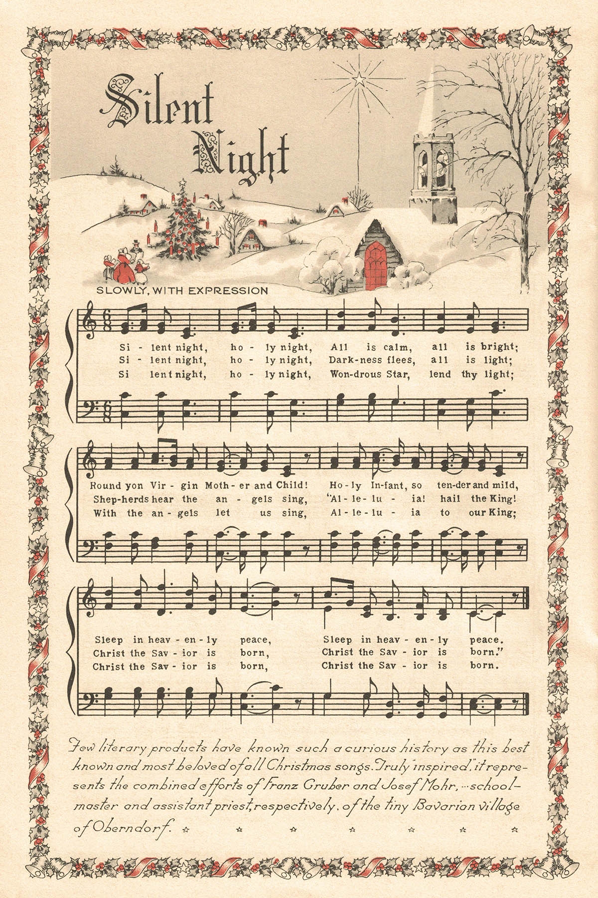 Silent Night Printable Sheet Music