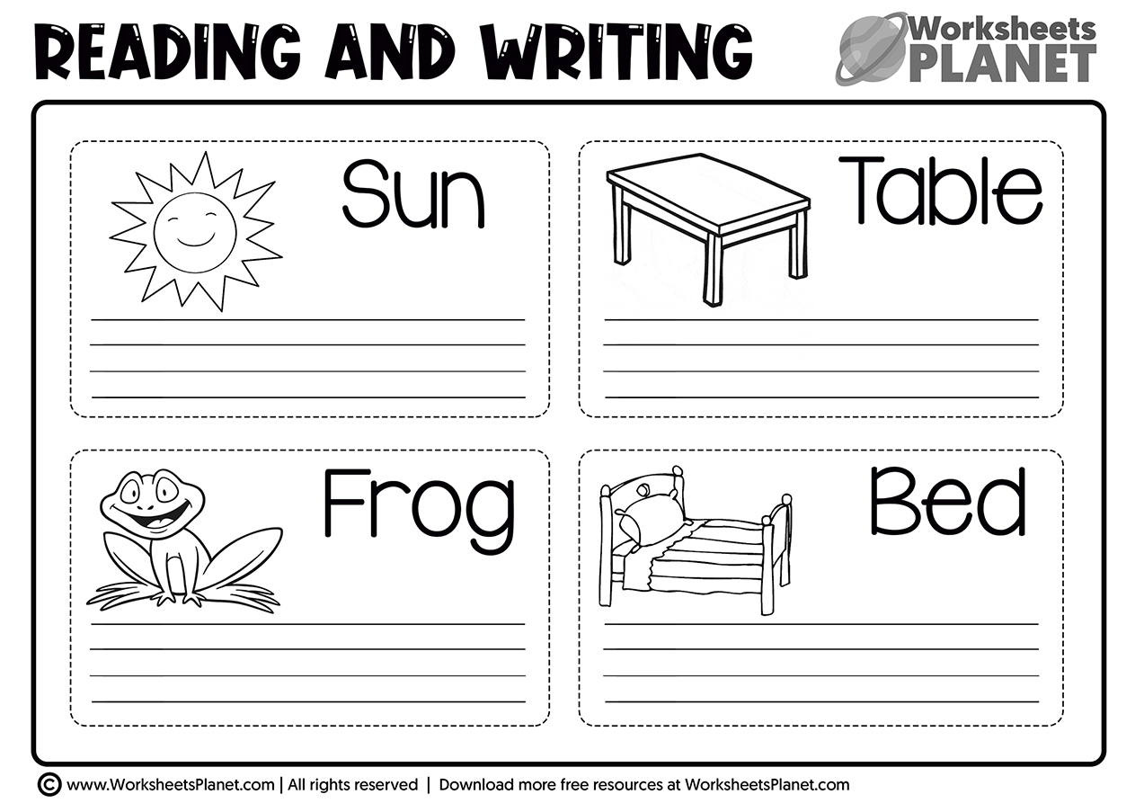 Free Printable Kindergarten Worksheets