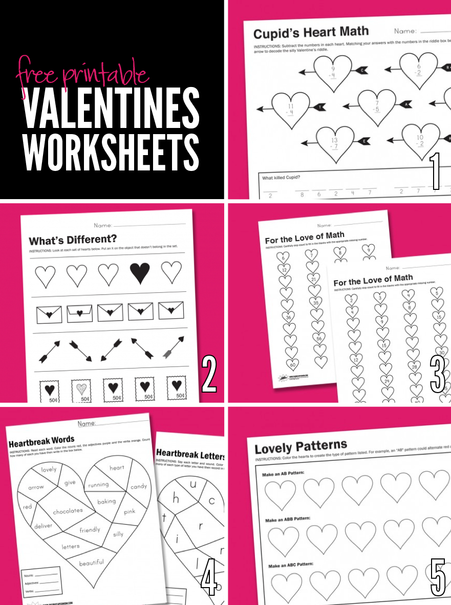 Free Printable Worksheets For Valentine s Day Paging Supermom