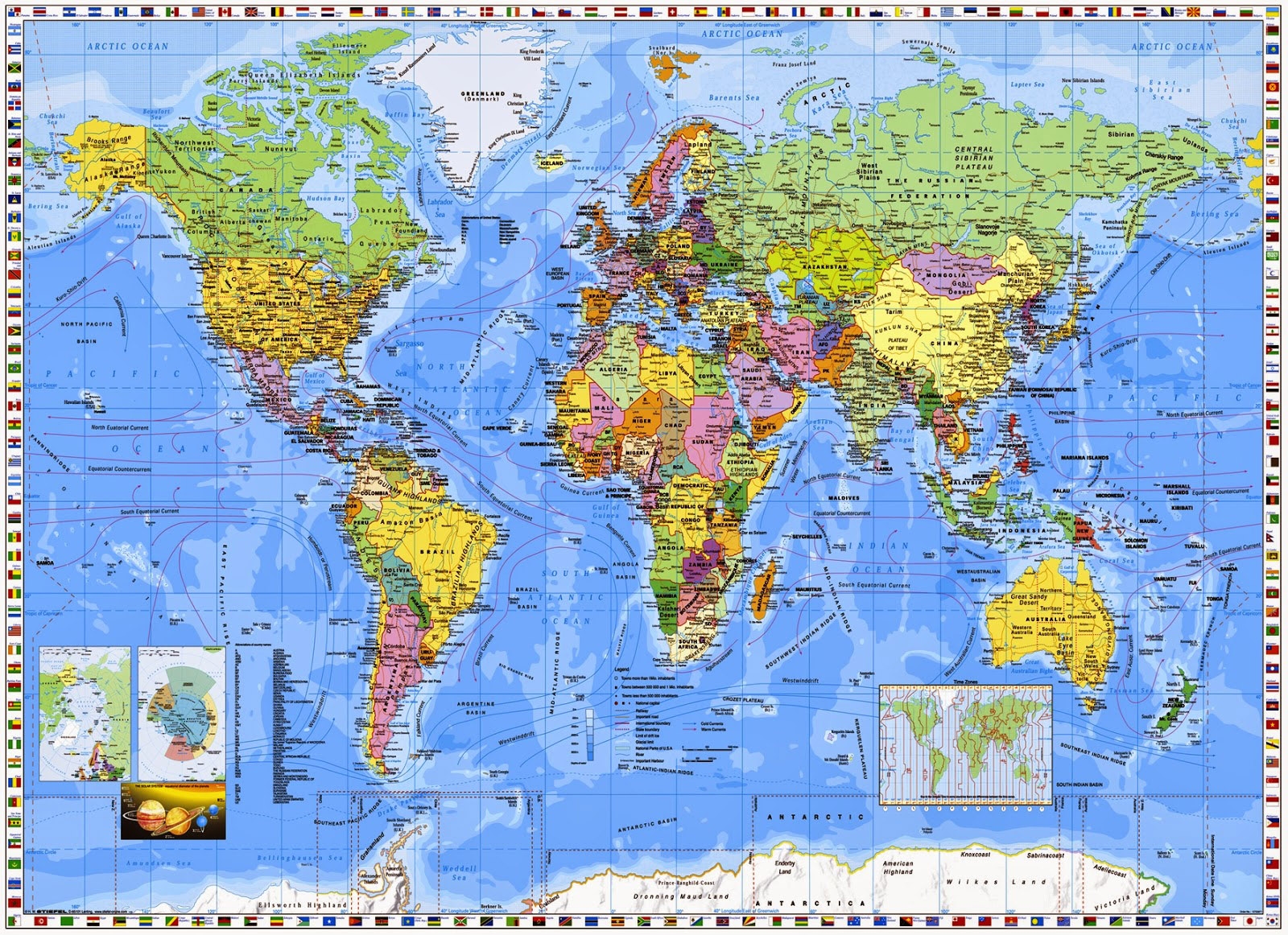 Free Printable World Map Poster For Kids In PDF World Map Blank