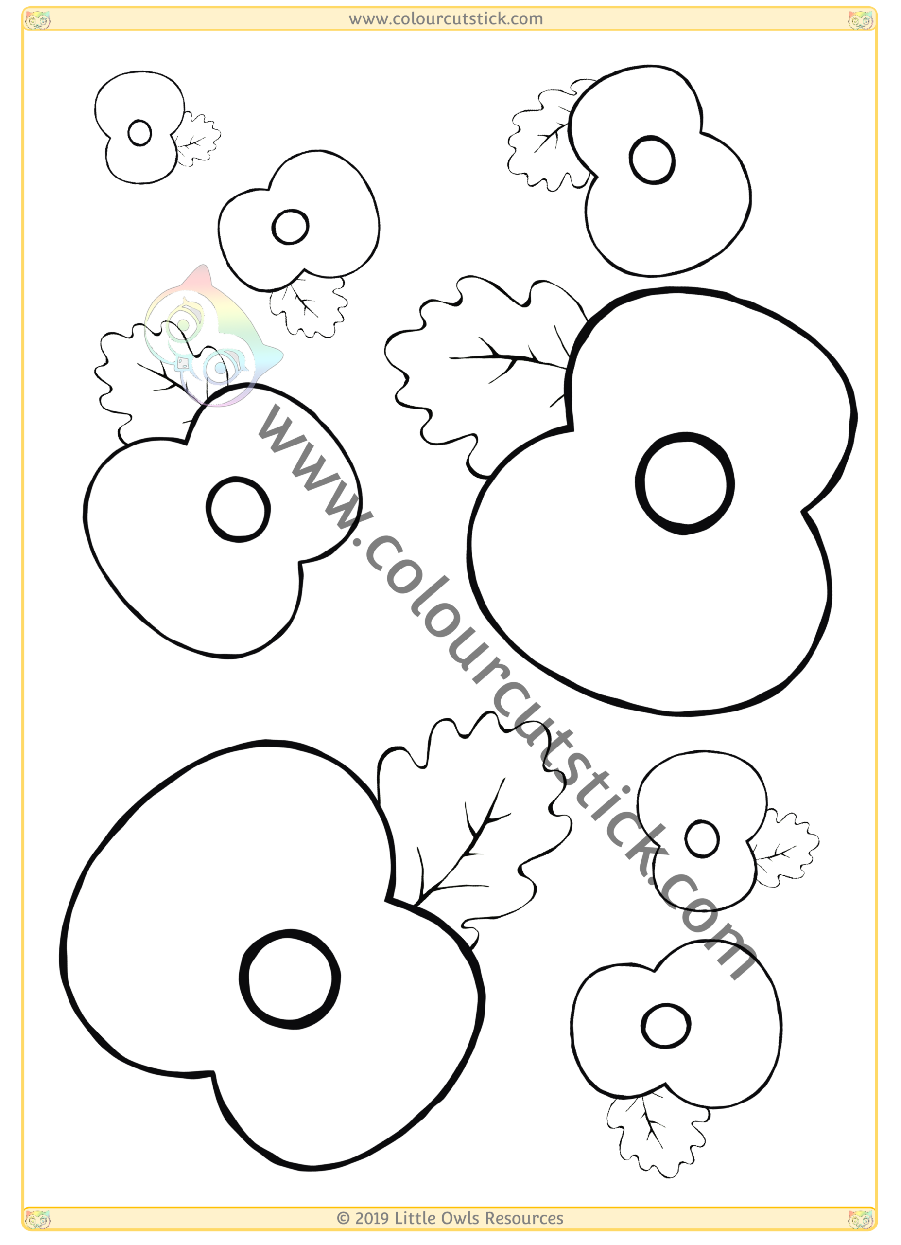 FREE Remembrance Day Colouring Pages For Children Kids Toddlers Preschoolers Early Years Colour Cut Stick FREE Colouring Activities
