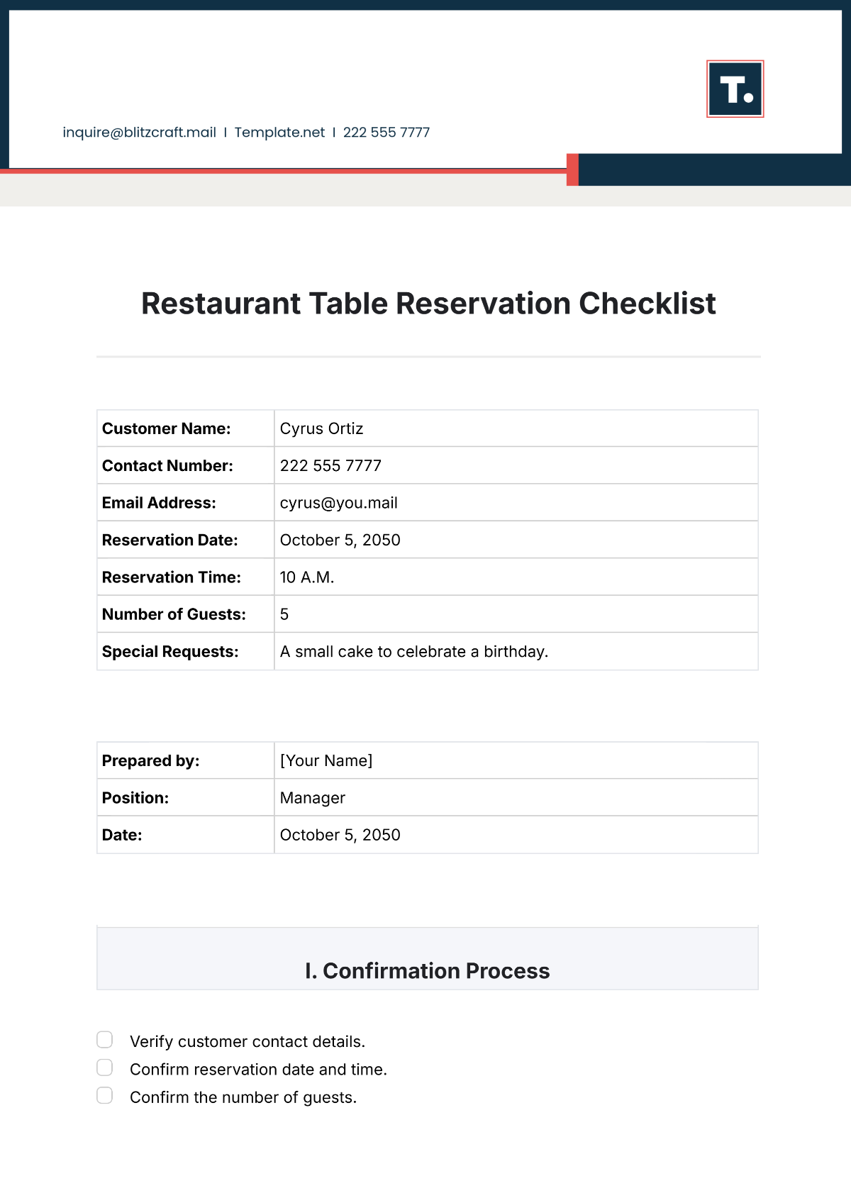 Free Printable Restaurant Reservation Sheet Template Free Printable Restaurant Reservation Sheet Template
