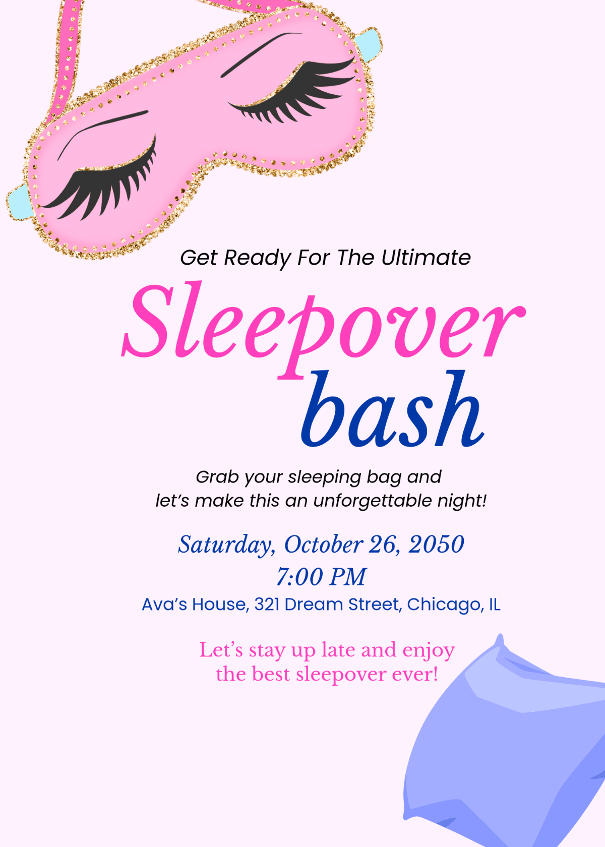Free Sleepover Invitation Templates Editable And Printable Free Sleepover Invitation Templates Editable And Printable