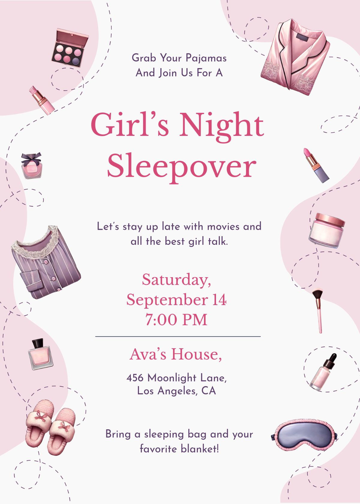 Free Sleepover Invitation Templates Editable And Printable Free Sleepover Invitation Templates Editable And Printable