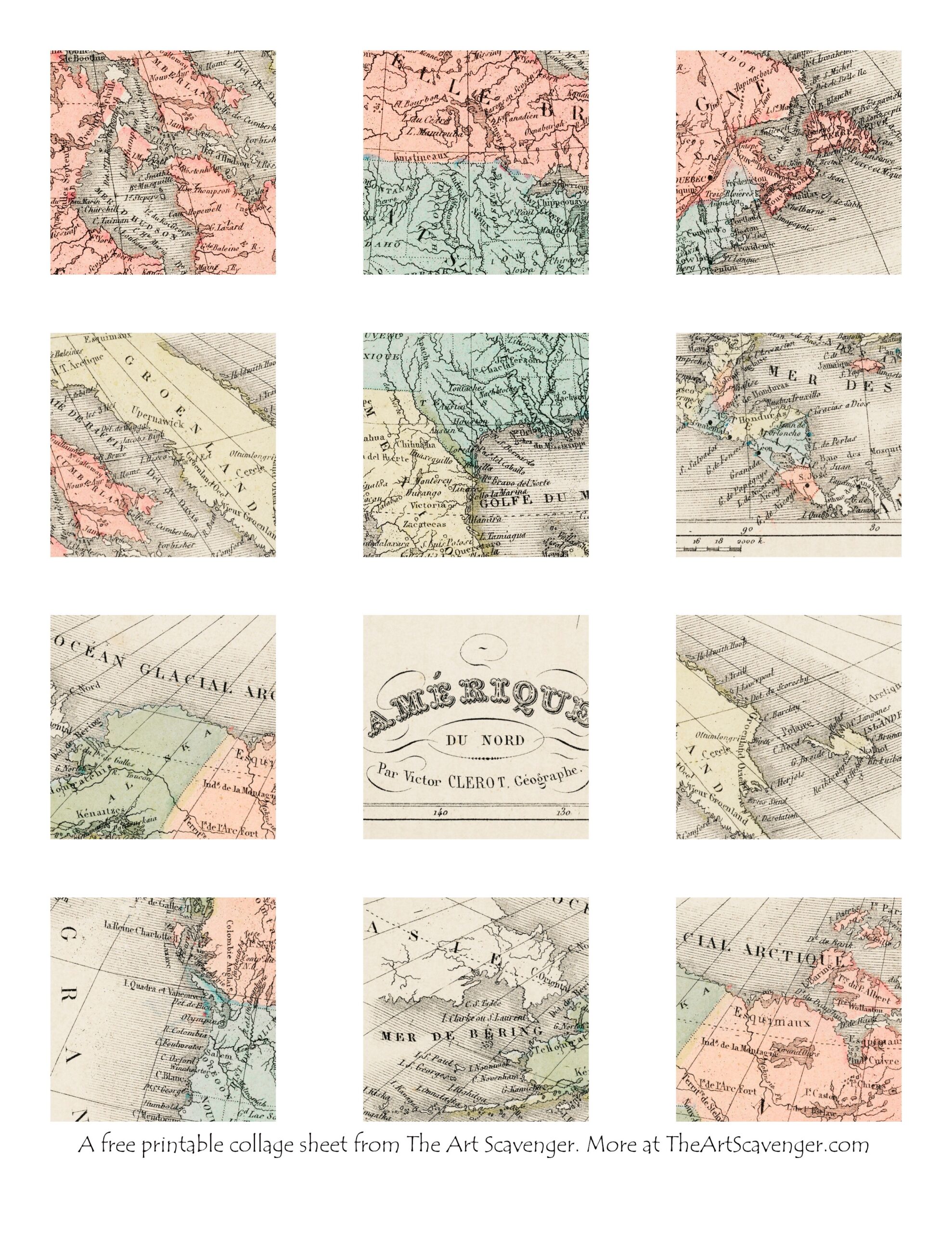Free Vintage World Map Printable Ephemera For Junk Journals Free Vintage World Map Printable Ephemera For Junk Journals