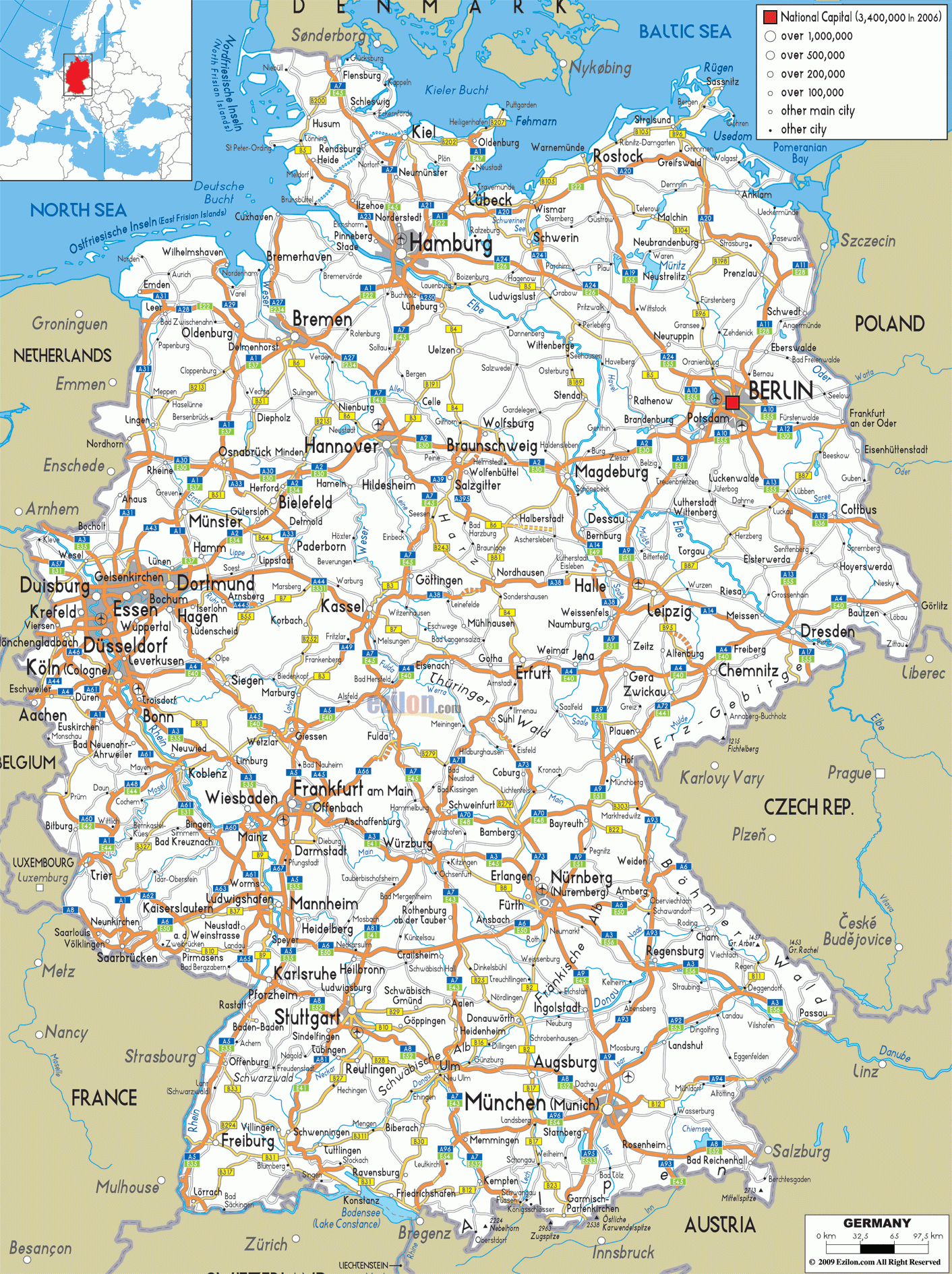 Printable Map Of Romantic Road Germany