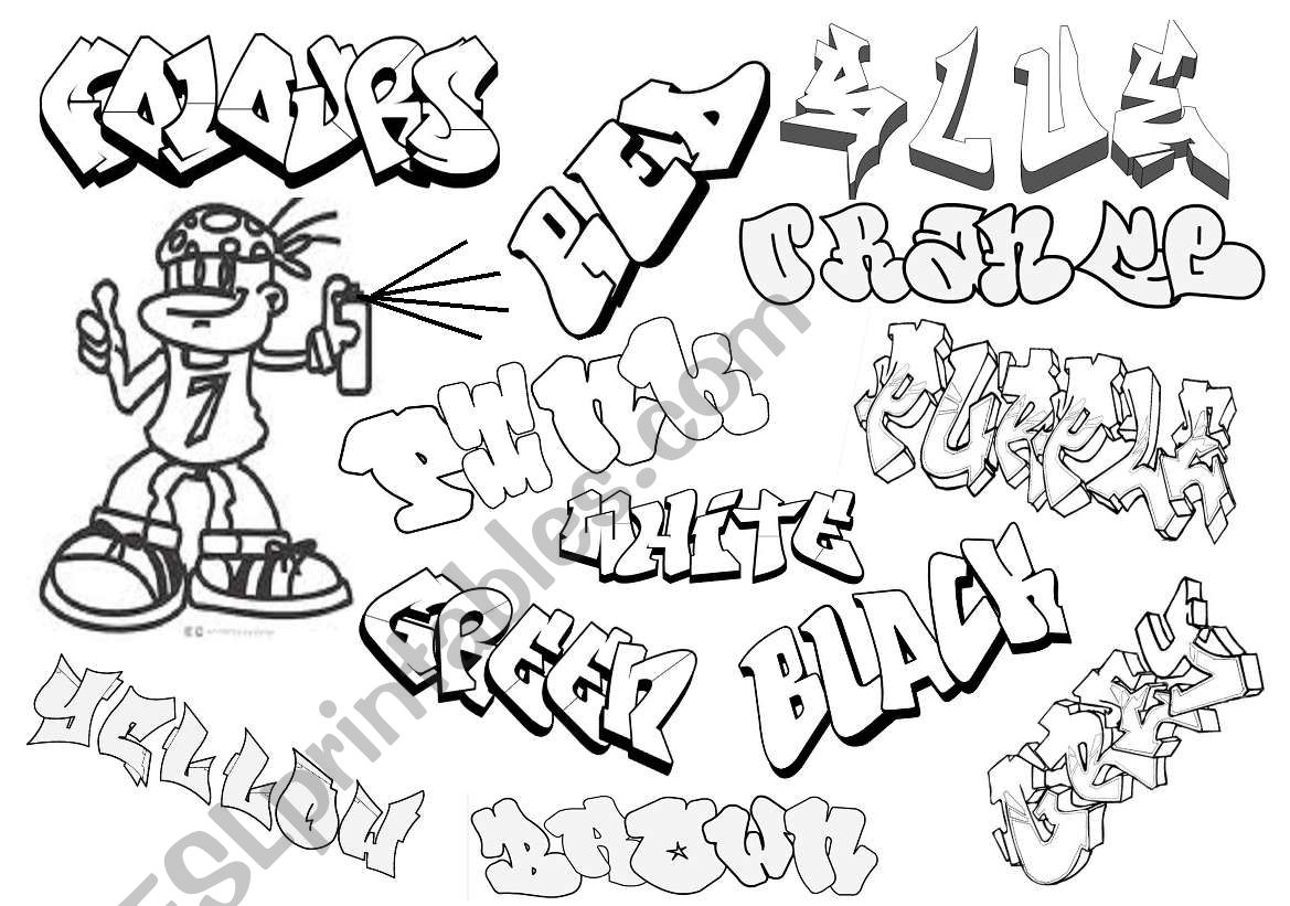 Printable Graffiti Worksheet