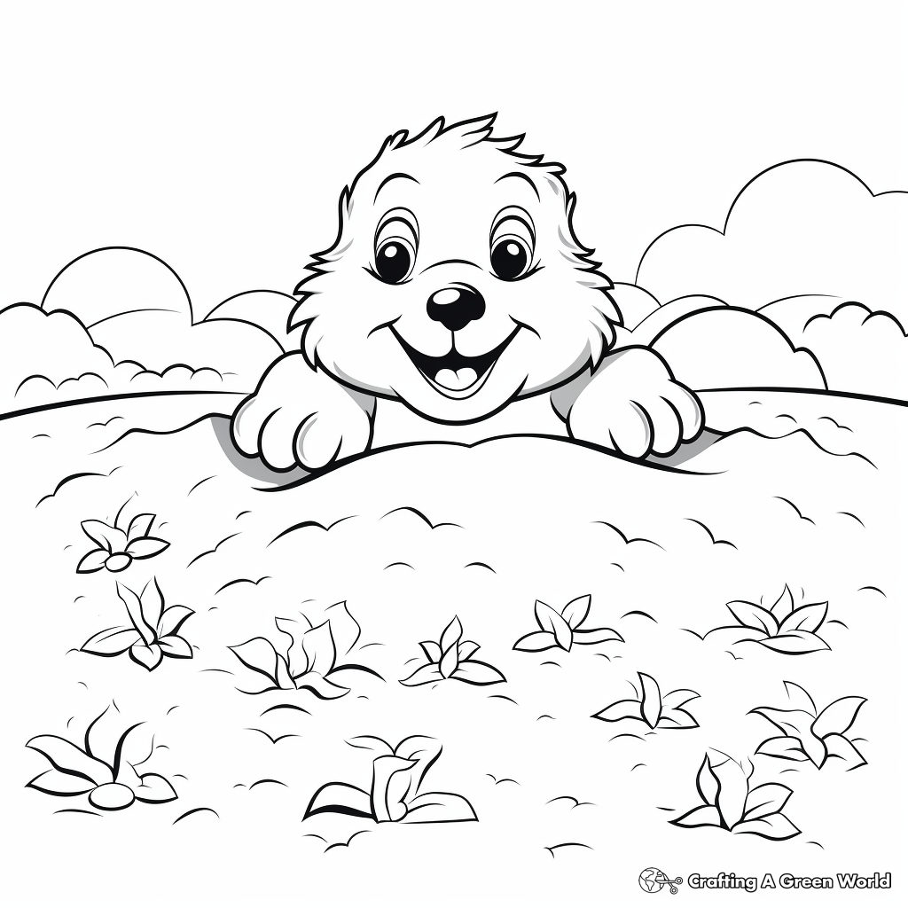 Groundhog Day Coloring Pages Free Printable Groundhog Day Coloring Pages Free Printable