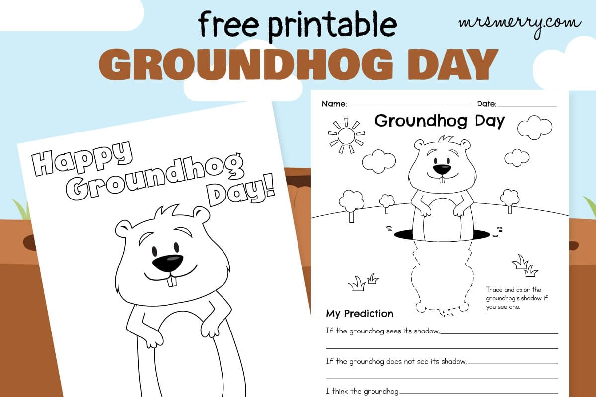 Printable Groundhog Day Coloring Sheets Printable Groundhog Day Coloring Sheets