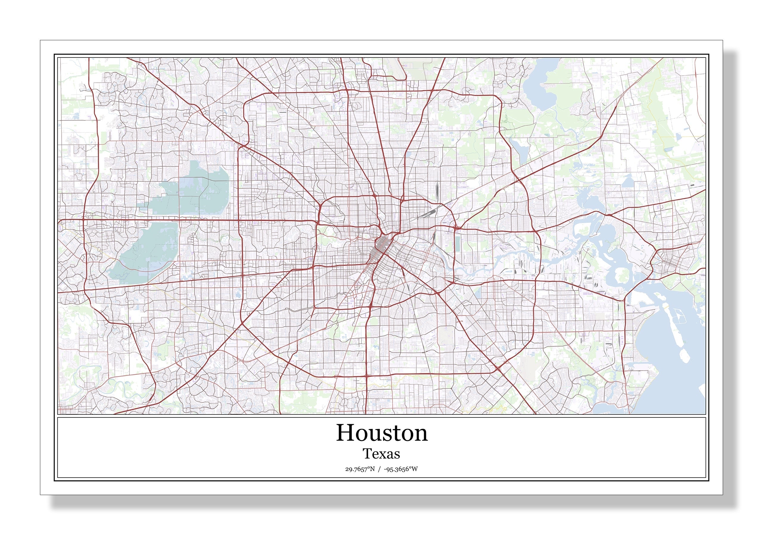 Harris County Wall Map 2023 Houston Map Company Worksheets 