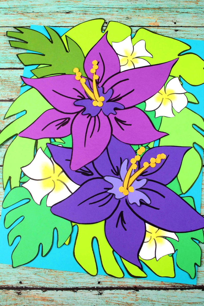 Hawaiian Lily Tropical Flower Craft Mama Likes This