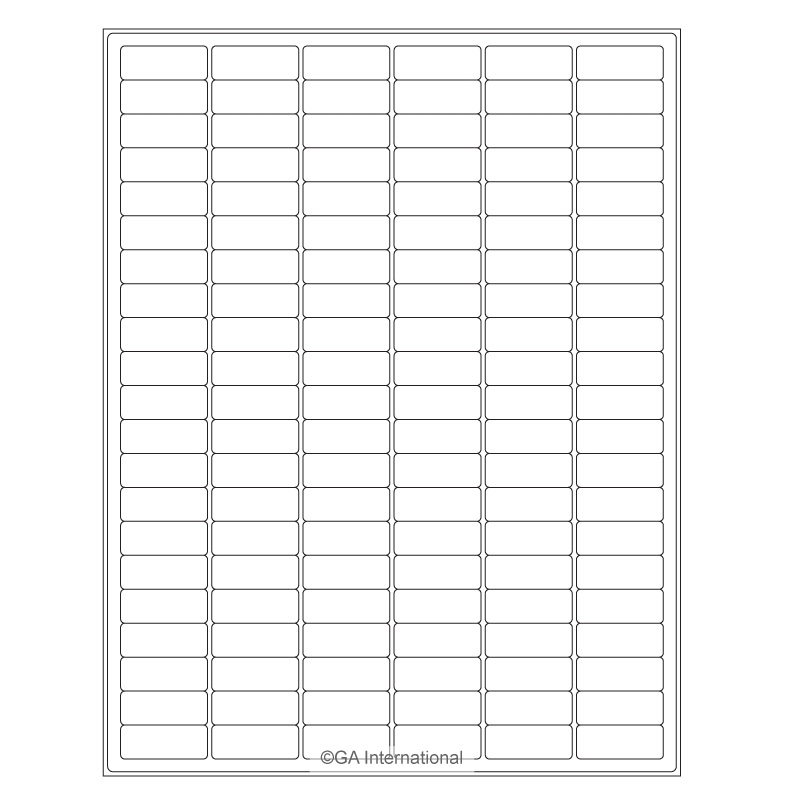 High Quality Laser Inkjet Matte Paper Labels 1 28 X 0 5 LIP 23WH LabTAG