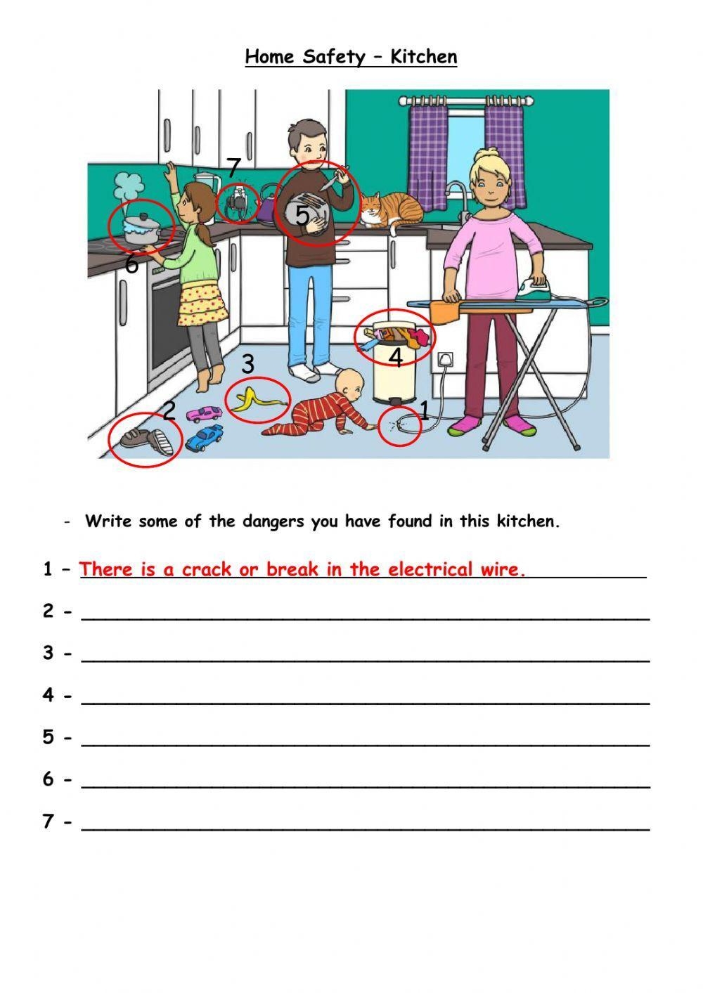 Printable Home Safety Activity Sheets