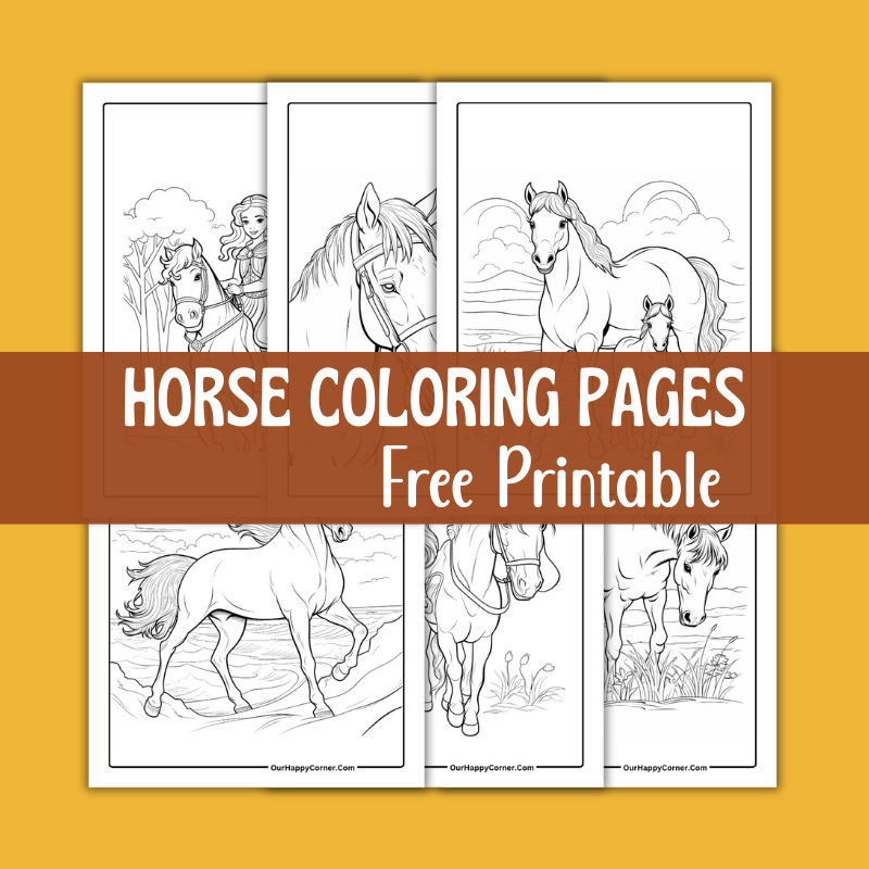 Horse Coloring Sheets Printable
