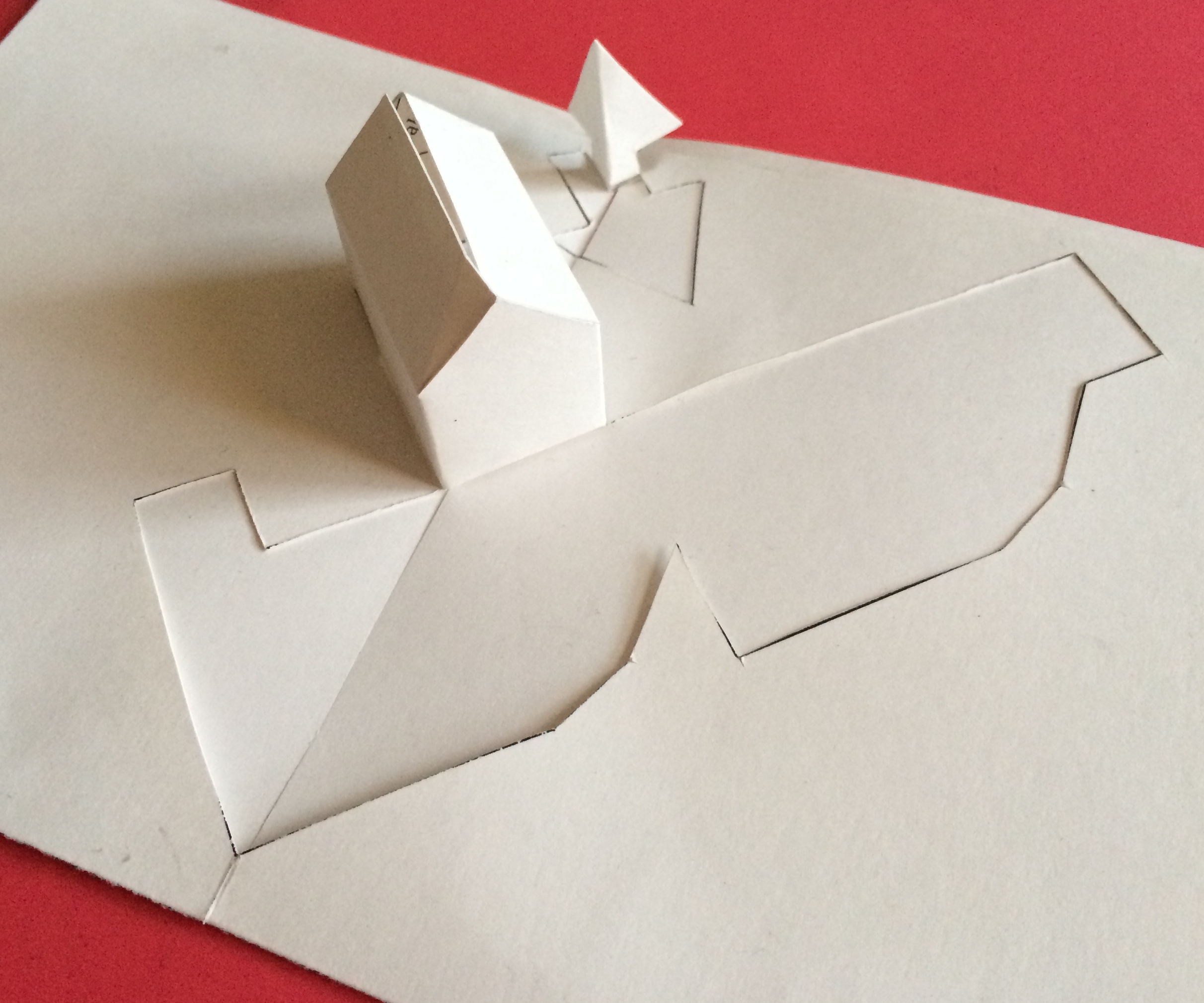 House And Tree Pop up Card Printable DIY