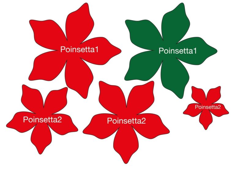 How To Make A Poinsettia Decoration with Free Template BERNINA Blog