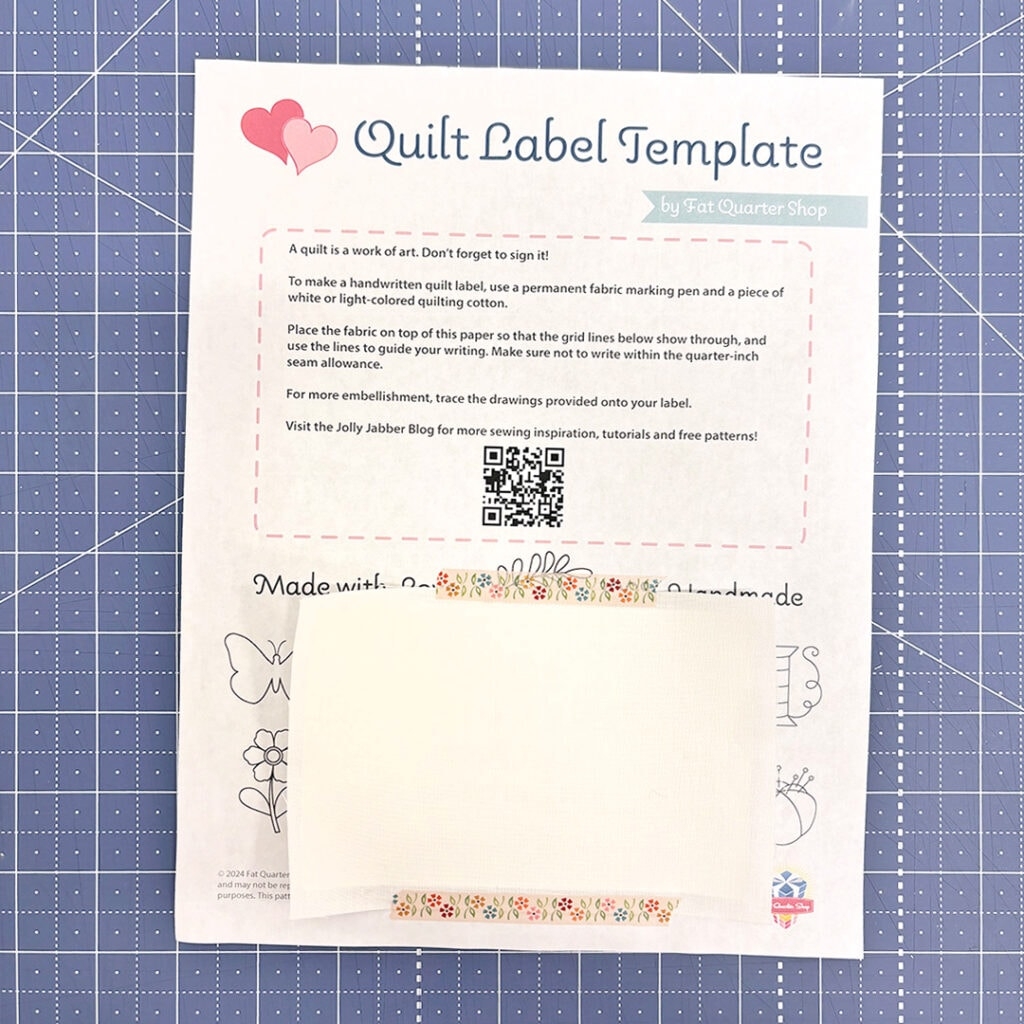 How To Make A Quilt Label Plus A Free Template The Jolly 