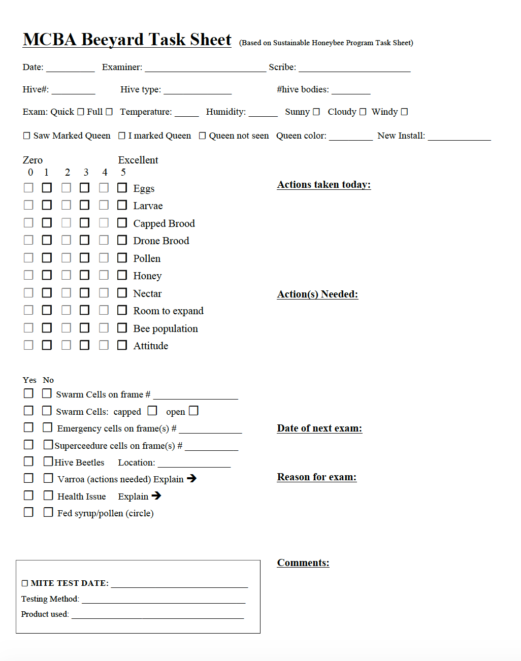 Inspection Forms MCBA WordPress Site Inspection Forms MCBA WordPress Site