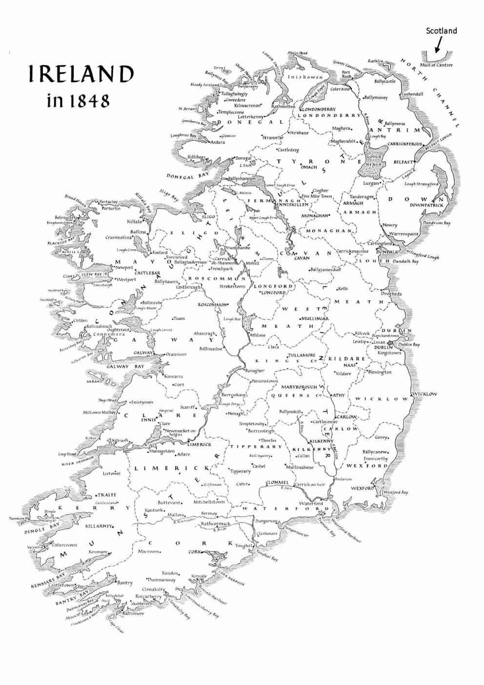 Ireland Map Printable
