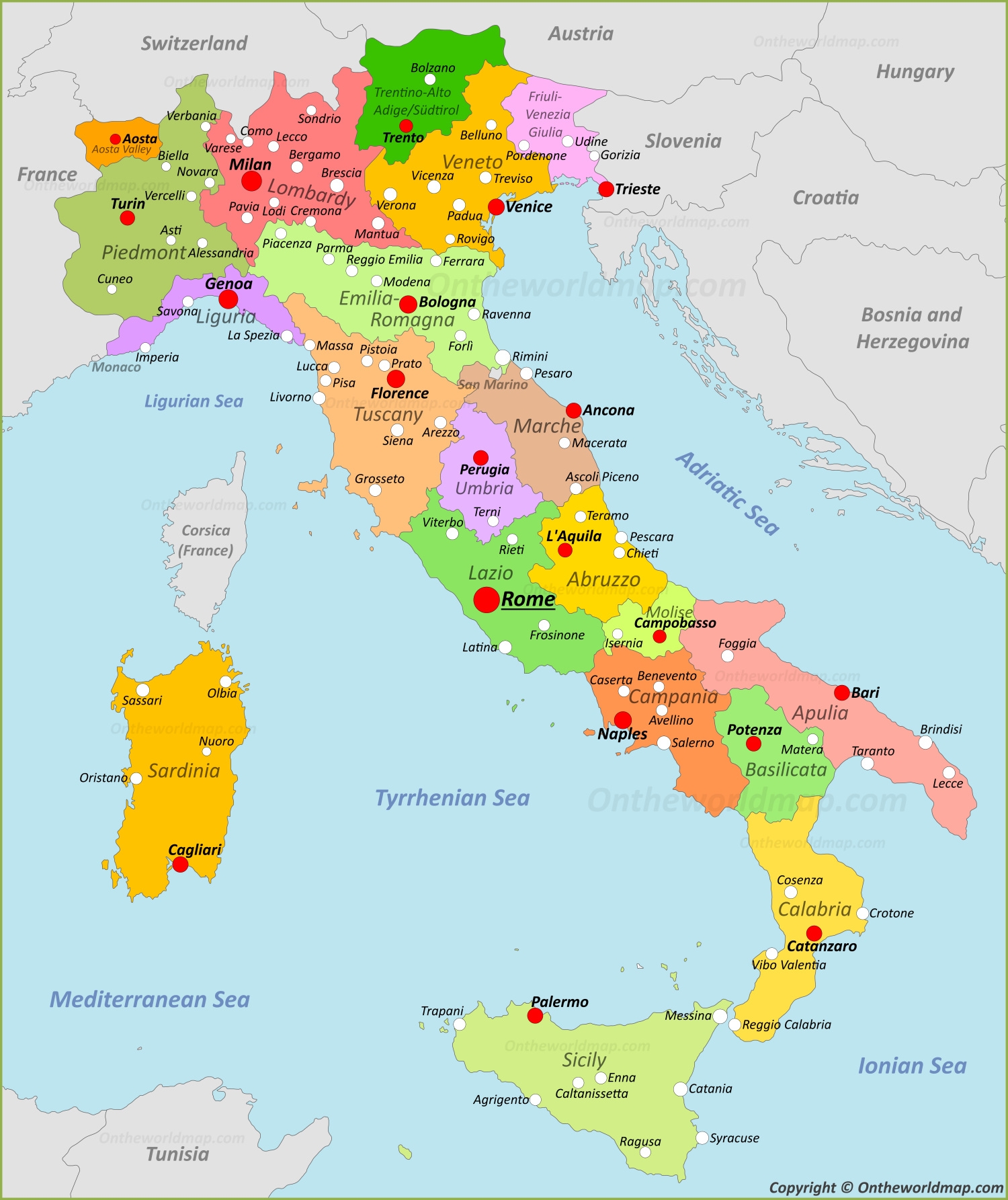Italy Map Geography And Facts Discover Italy With Detailed Maps Worksheets Library