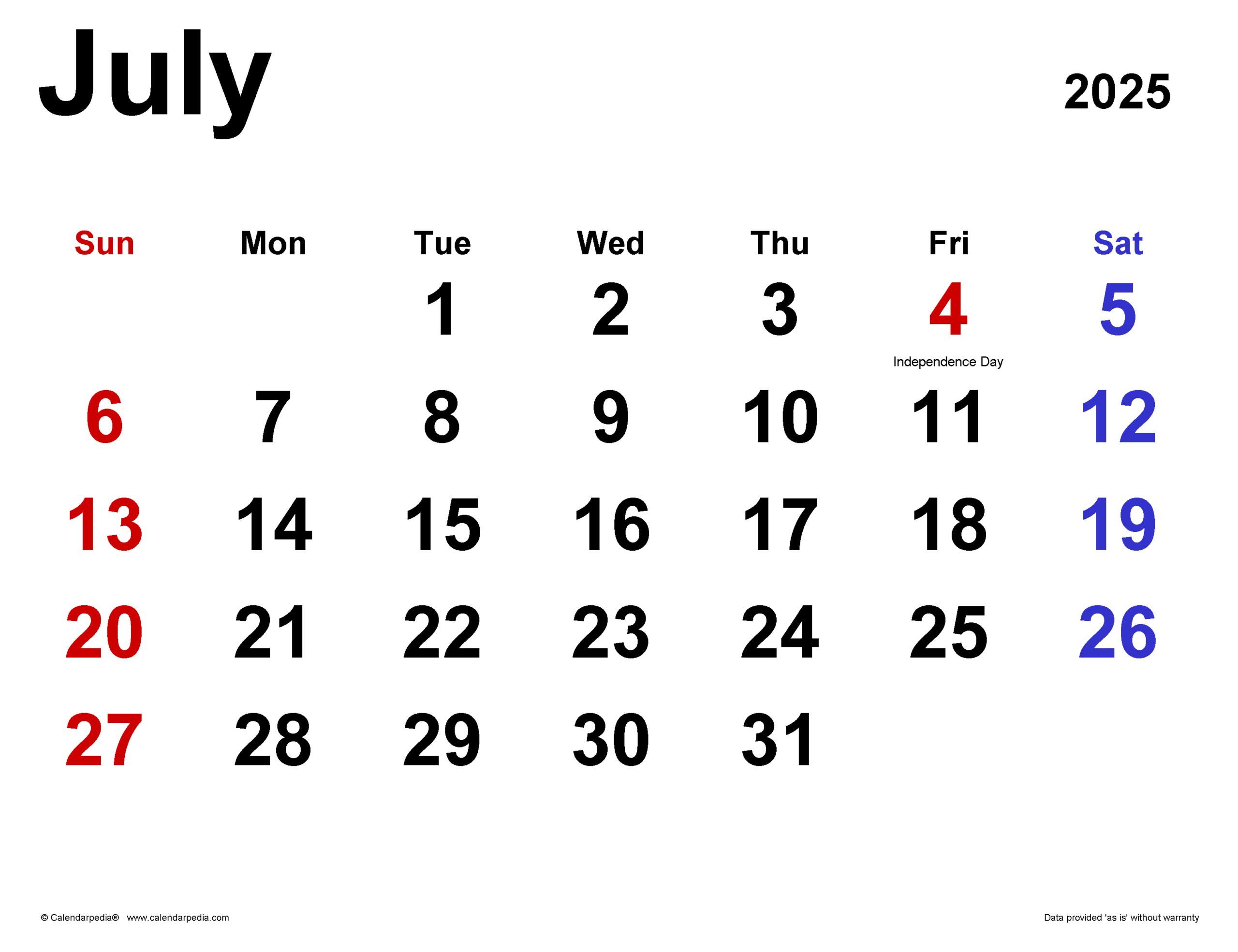 Ebt Calendar For July 2025