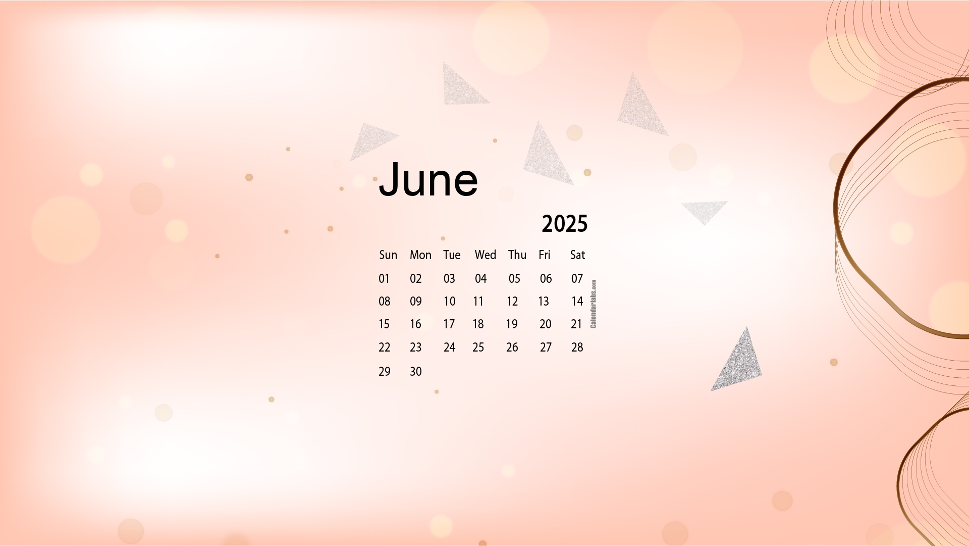 June 2025 Desktop Wallpaper Calendar CalendarLabs