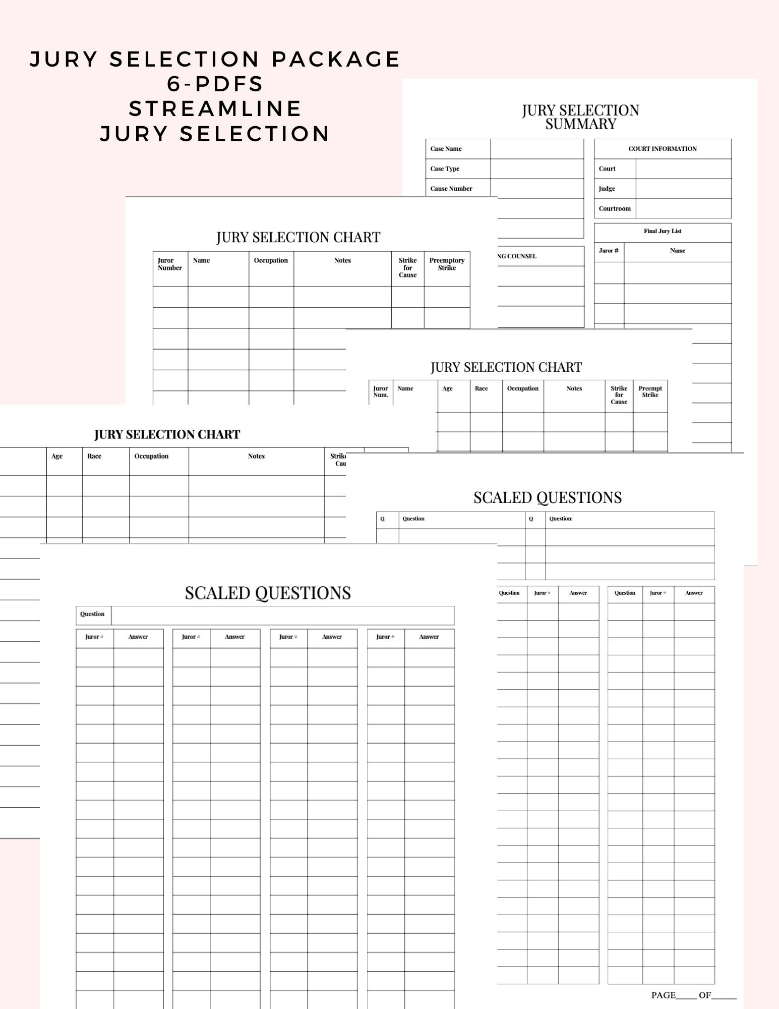 Jury Selection Essentials Paralegal Planner Trial Litigation lawyer Planner case Prep Criminal Civil Templates legal Assistant Forms Etsy Australia Jury Selection Essentials Paralegal Planner Trial Litigation lawyer Planner case Prep Criminal Civil Templates legal Assistant Forms Etsy Australia