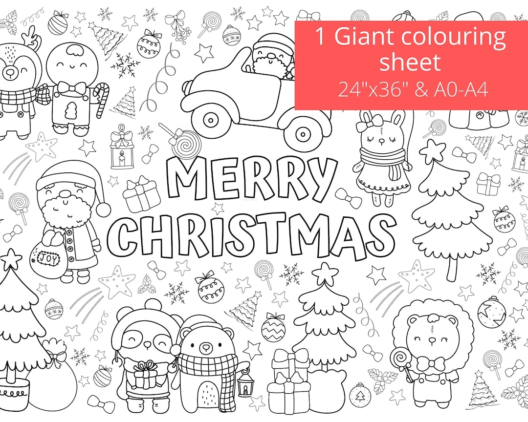 Kid Giant Christmas Coloring Page Christmas Colouring Sheet Merry Christmas Coloring Page Printable Instant Download A0 A4 24 x36 Etsy Kid Giant Christmas Coloring Page Christmas Colouring Sheet Merry Christmas Coloring Page Printable Instant Download A0 A4 24 x36 Etsy