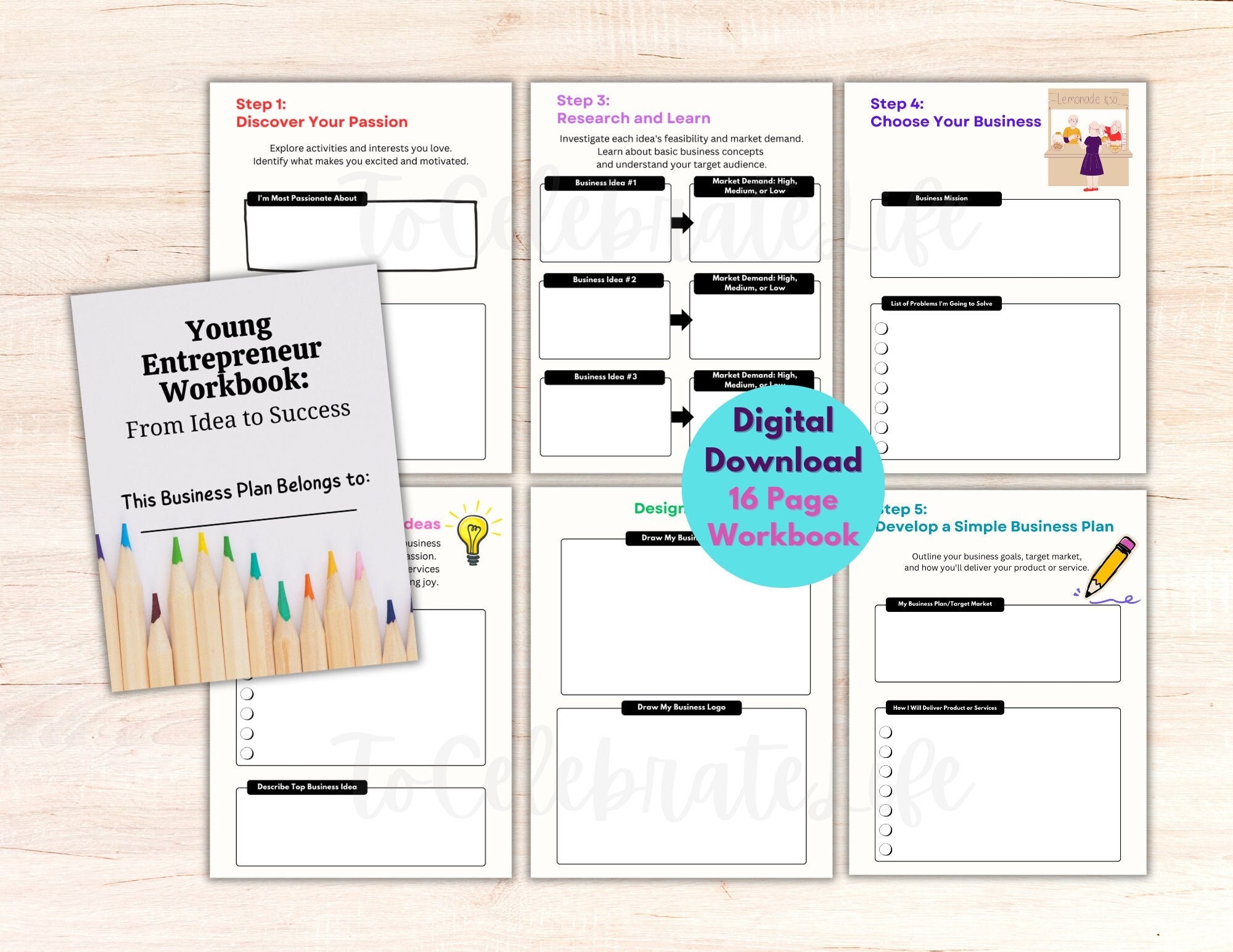 Kids Business Plan Kid Entrepreneurs Child Entrepreneur Small Business Plan For Kids Budgeting Worksheets Kid Business Owner Etsy