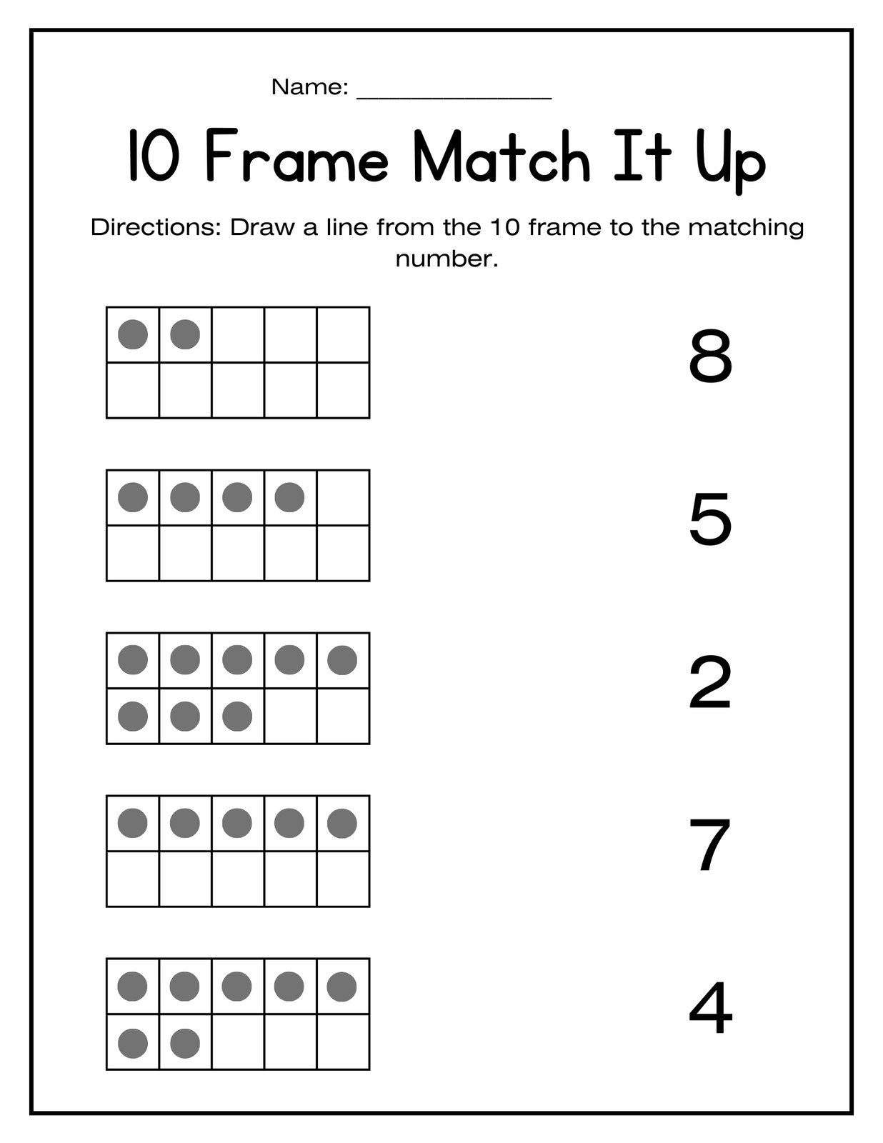 Free Printable Kindergarten Activity Sheets