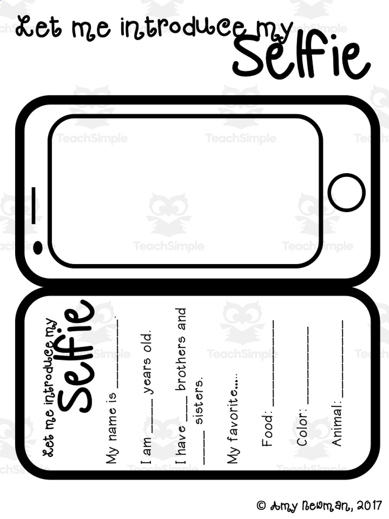 Let Me Introduce My Selfie Back To School Activity By Teach Simple
