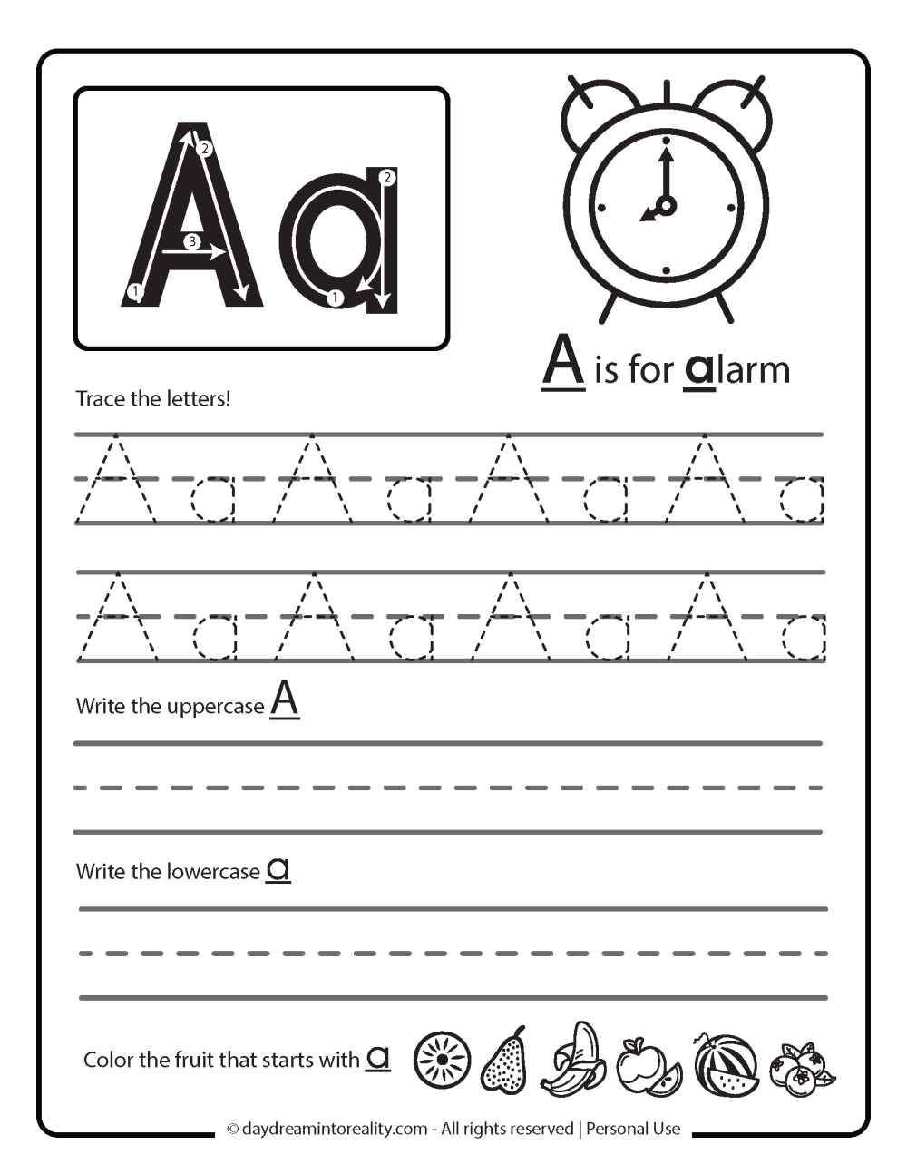 Free Printable Letter Practice Sheets Pdf