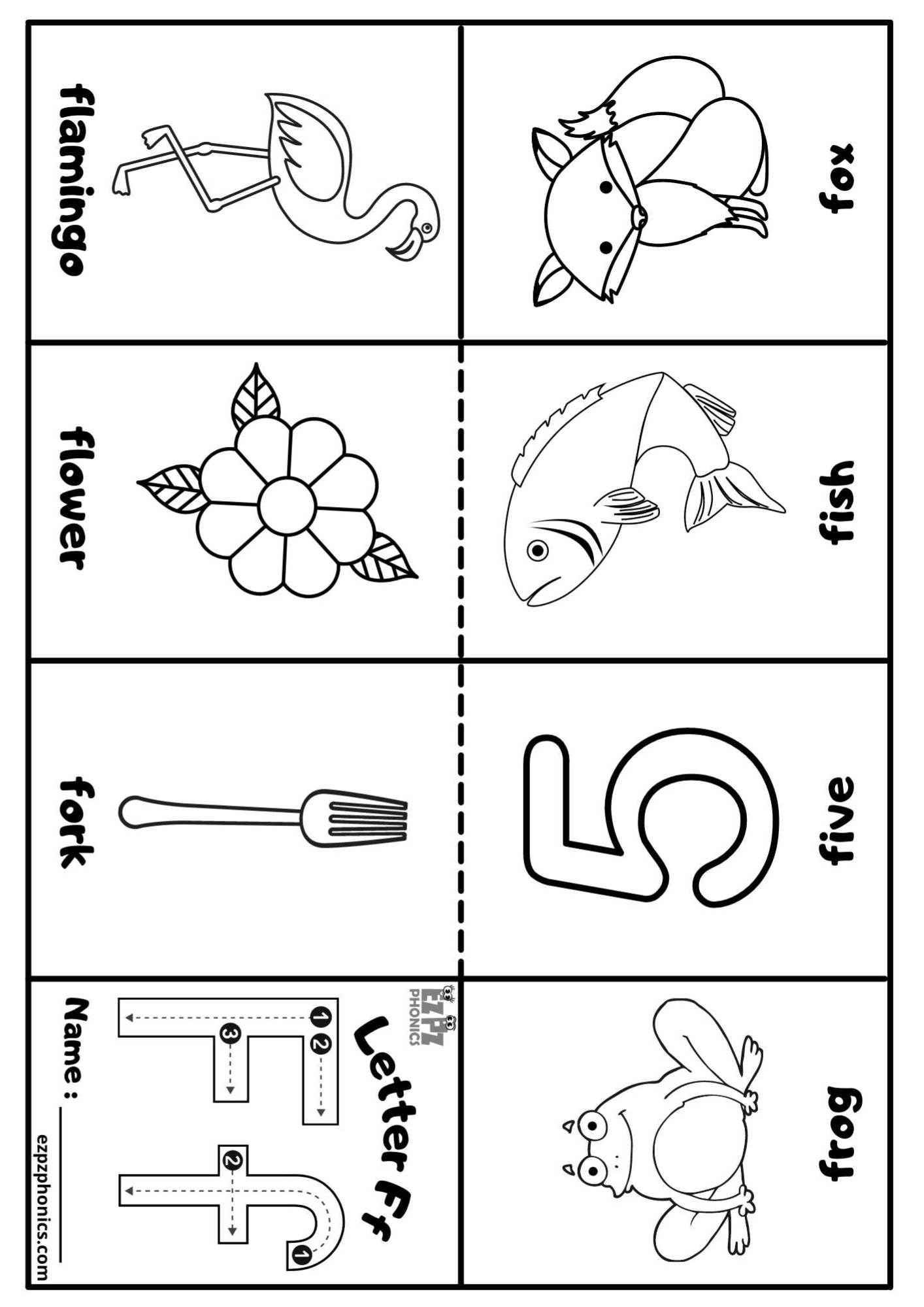 Printable Letter F Worksheet