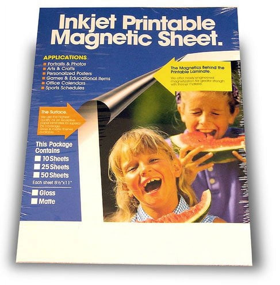 Magnetic Specialty Inkjet Printable Magnet Sheets Matte Finish 8 5x11 Pkg 5 Walmart Magnetic Specialty Inkjet Printable Magnet Sheets Matte Finish 8 5x11 Pkg 5 Walmart