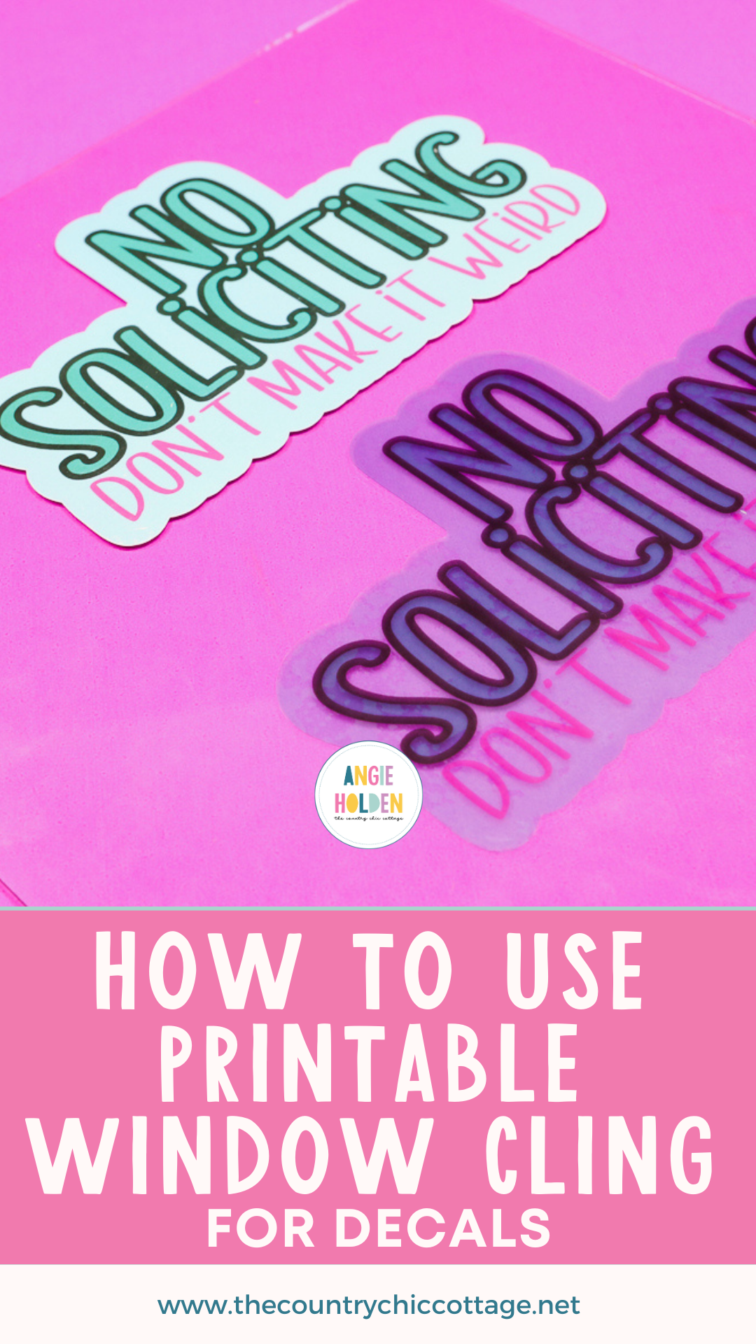 Make Window Decals With Printable Window Cling Angie Holden The Country Chic Cottage