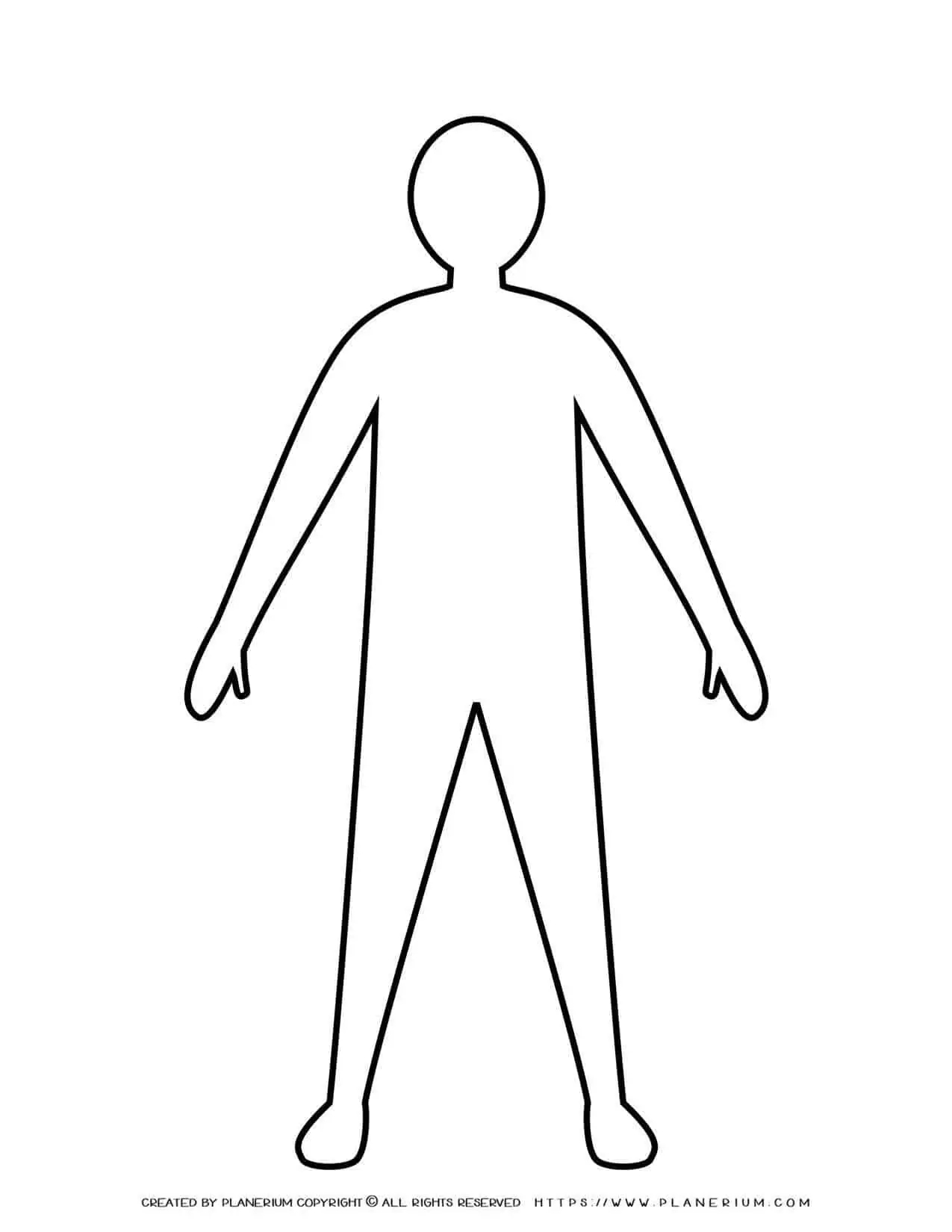 Free Printable Person Outline Template Free Printable Person Outline Template