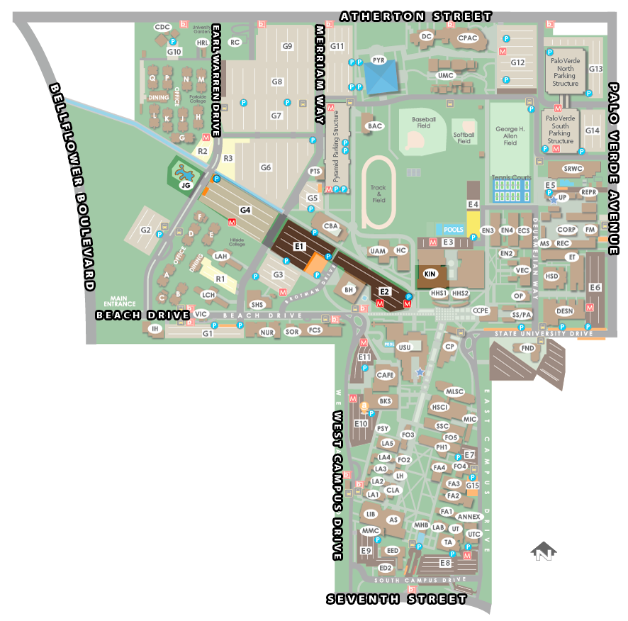 Csulb Printable Map