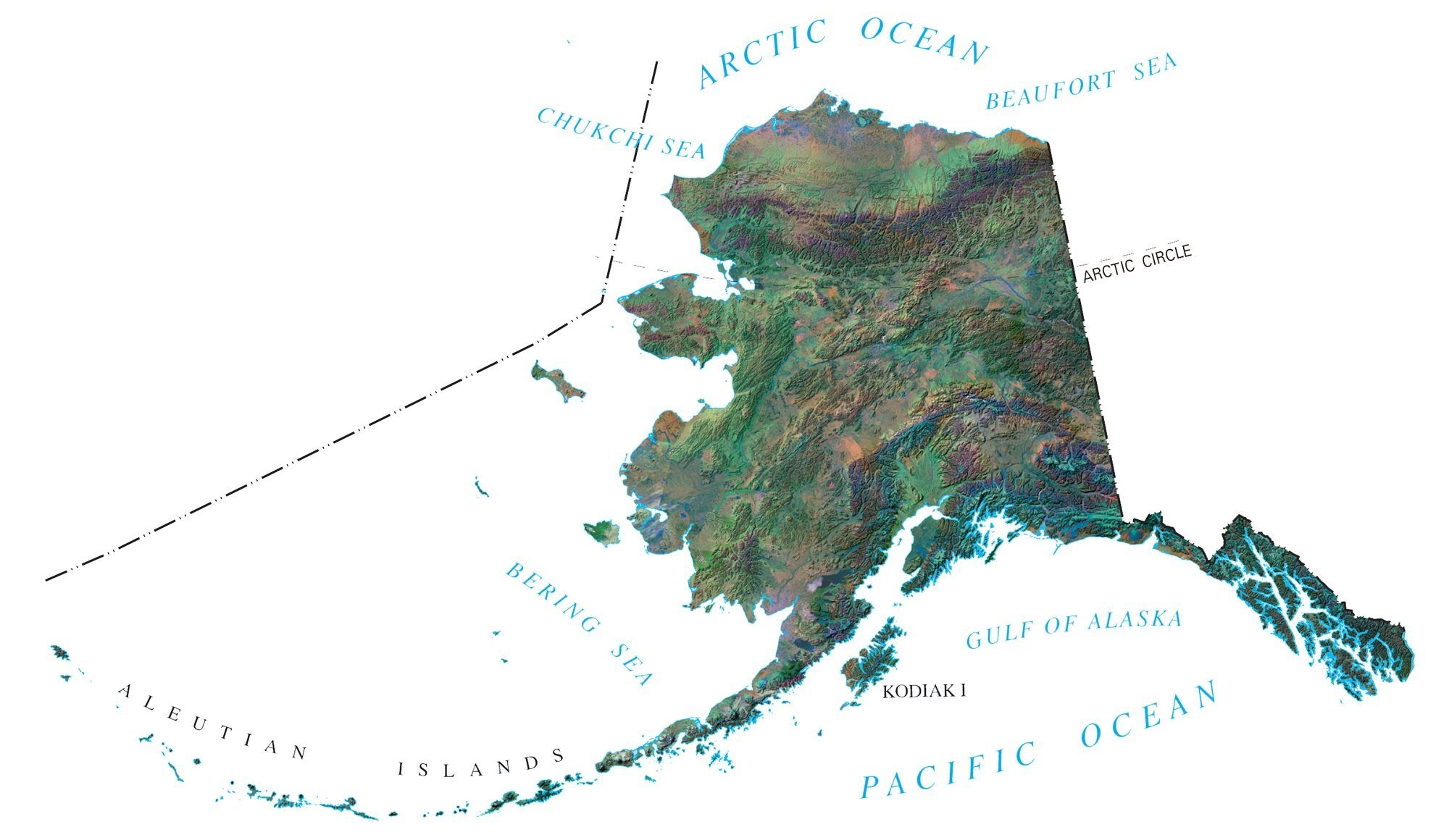 Printable Map Of Alaska With Cities