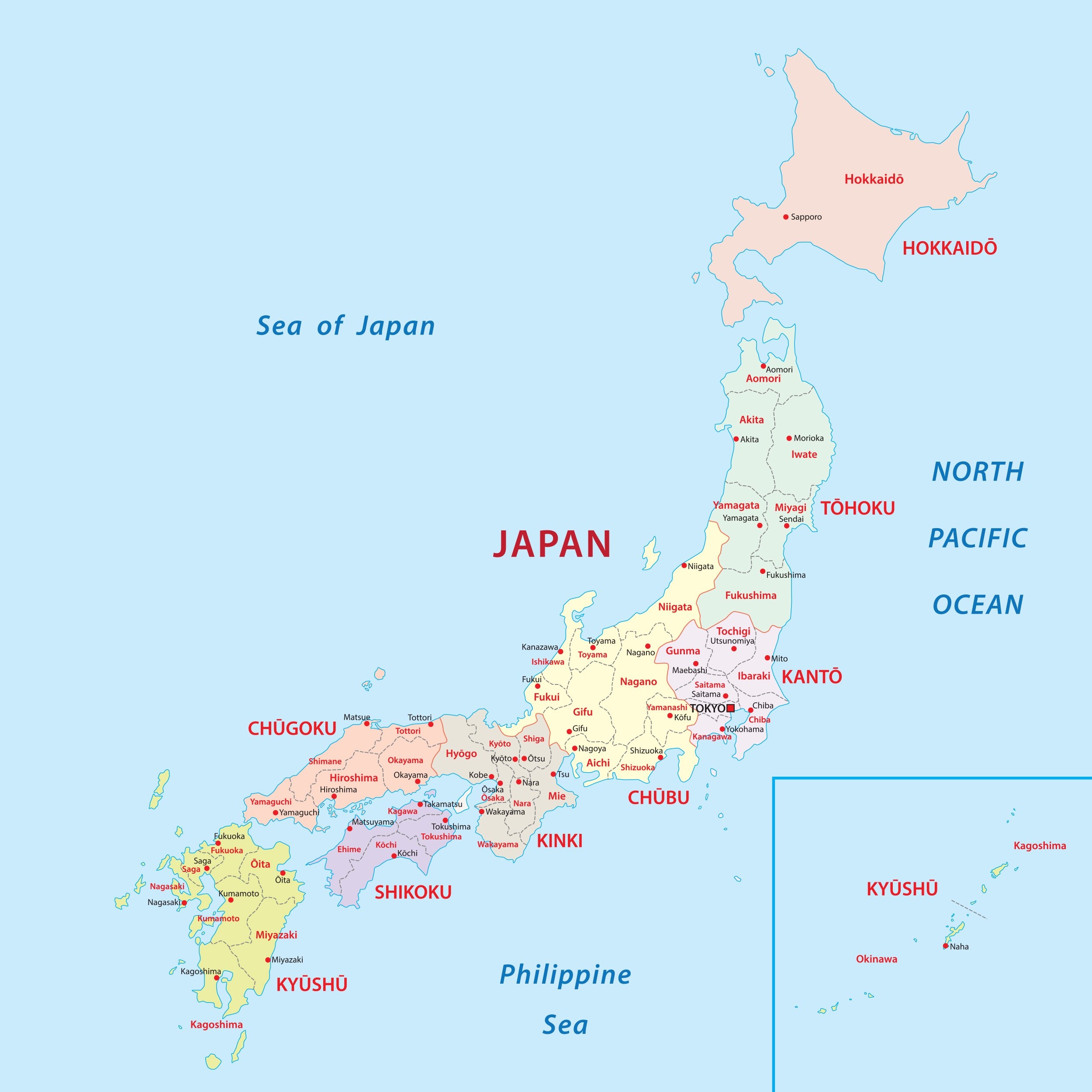 Map Of Japan Japan Rail Pass Map Of Japan Japan Rail Pass