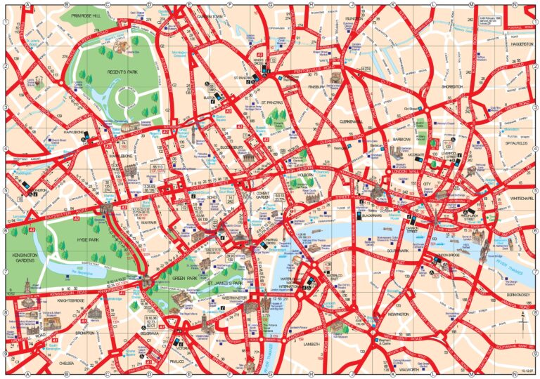 Map Of London Tourist Attractions Sightseeing U0026 Tourist Tour